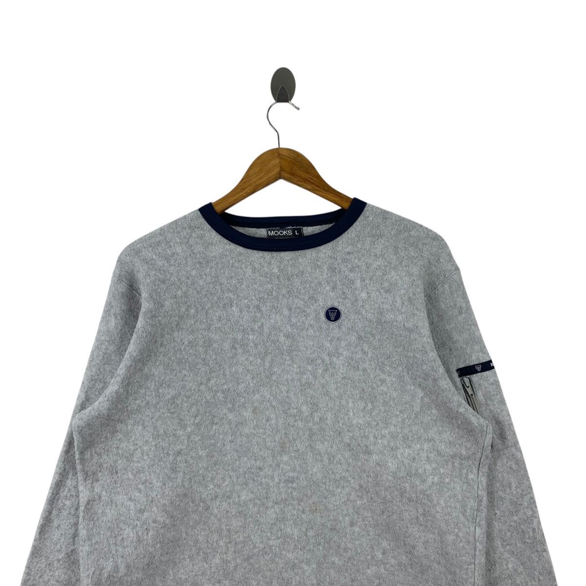 Vintage Vintage MOOKS Made In Usa Casualwear Small Logo Sweatshirt Size US L / EU 52-54 / 3 - 3 Thumbnail