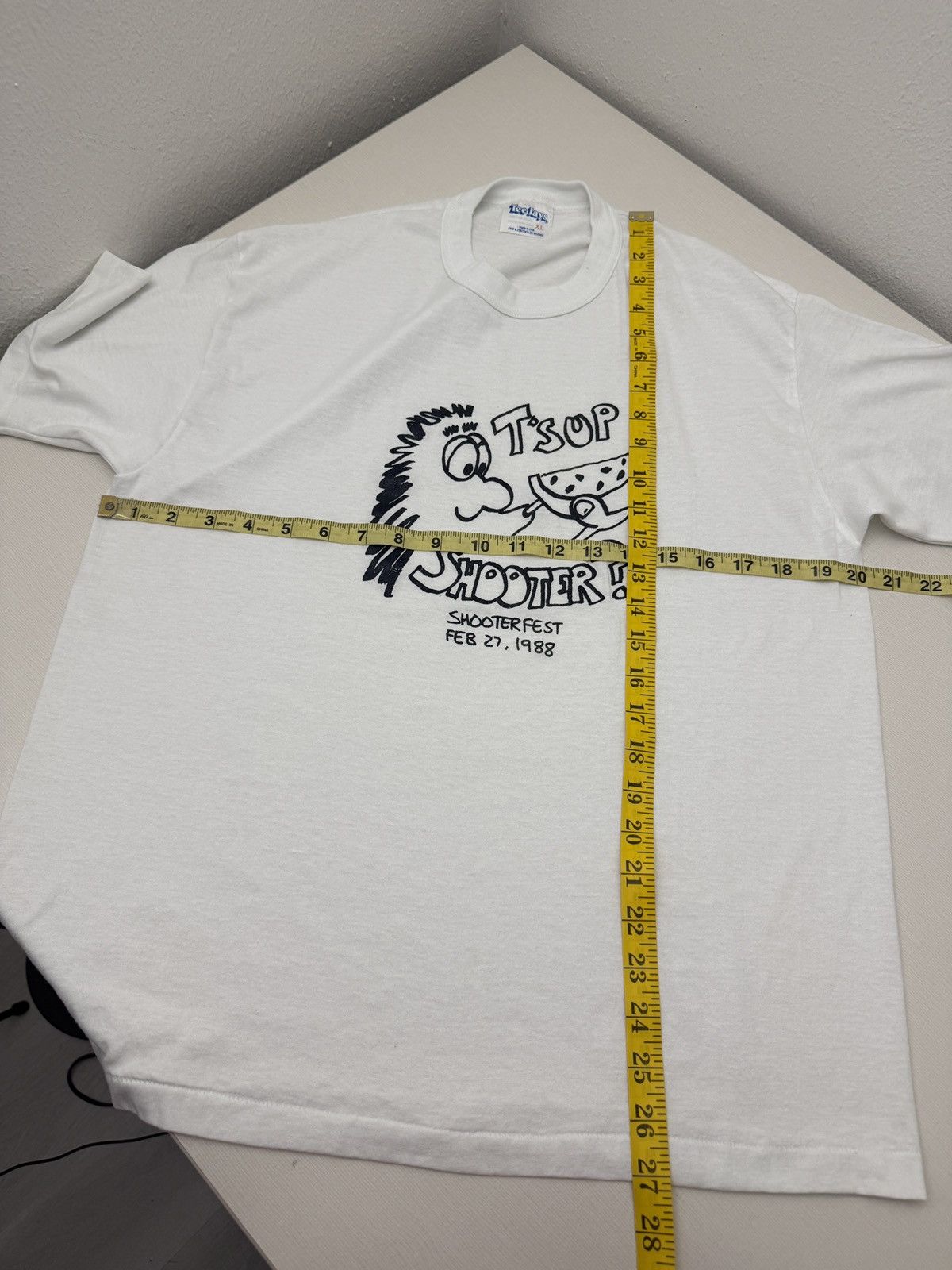 TEE JAYS Vintage 80s T’sup Shooter? 1988 Shooterfest Promo Tshirt XL Size US XL / EU 56 / 4 - 4 Thumbnail