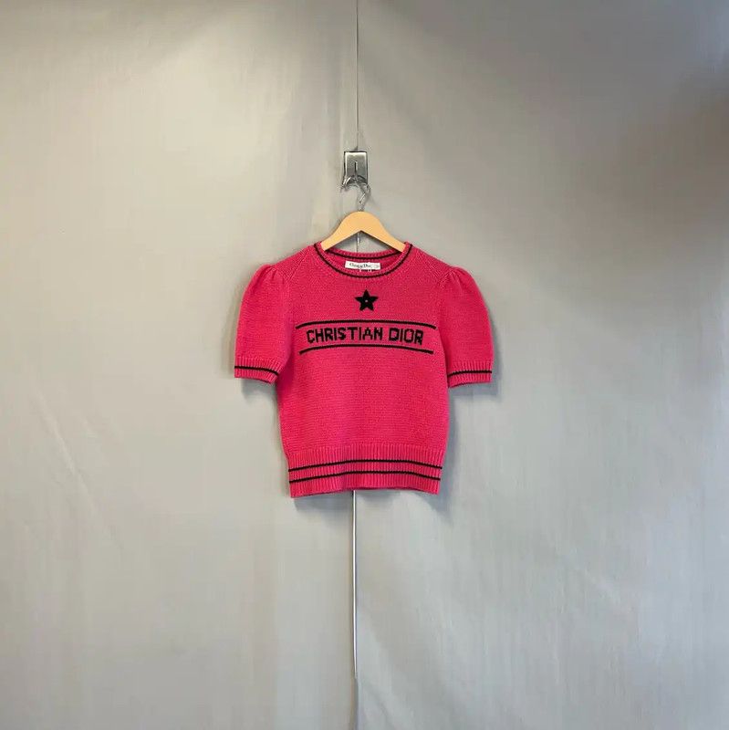 Dior Dior Women’s Bright Pink Pullover Sweater 0089 Size S / US 4 / IT 40 - 1 Thumbnail