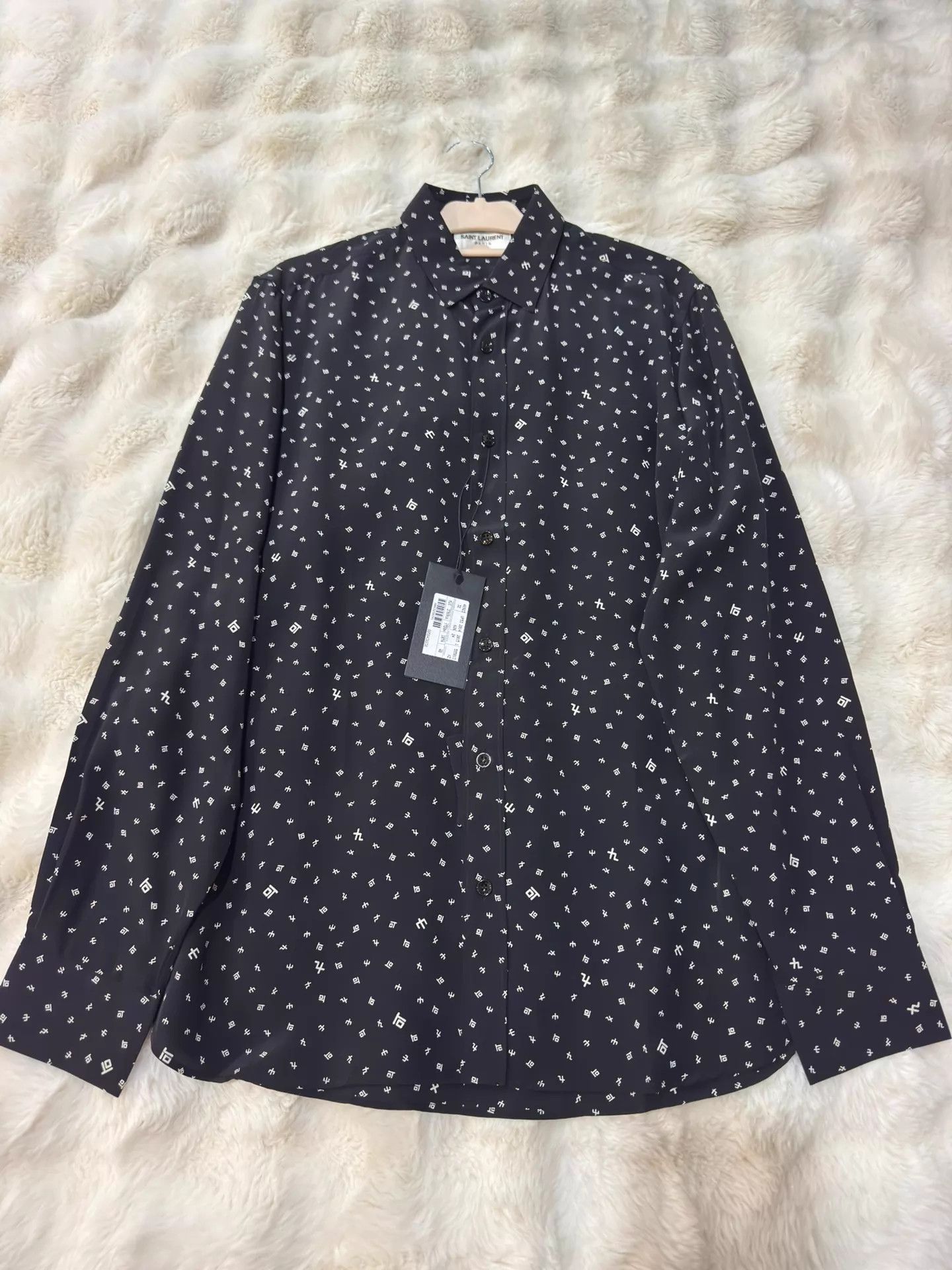 Saint Laurent Paris Saint Laurent SLP Hedi Runway Silk Shirt Men 40 M GD New Size US M / EU 48-50 / 2 - 1 Thumbnail