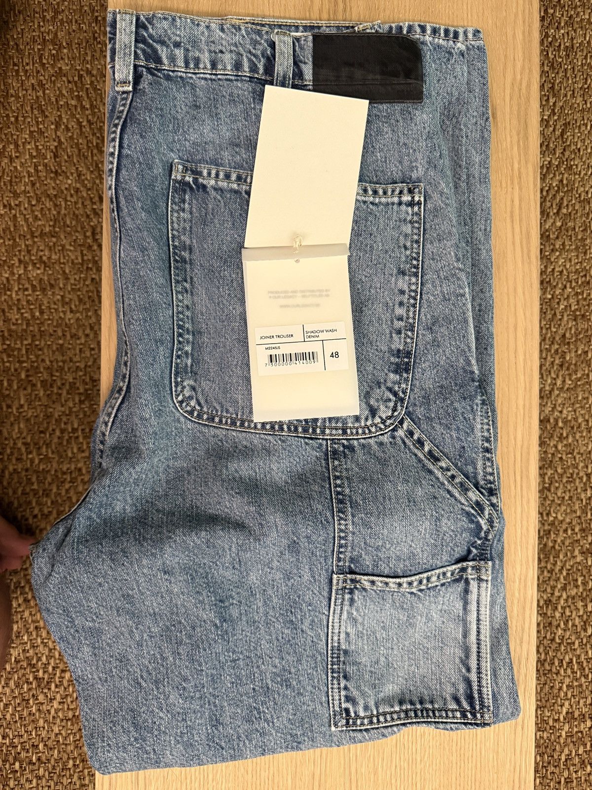 Our legacy joiner trousers sz 48 shoadow wash