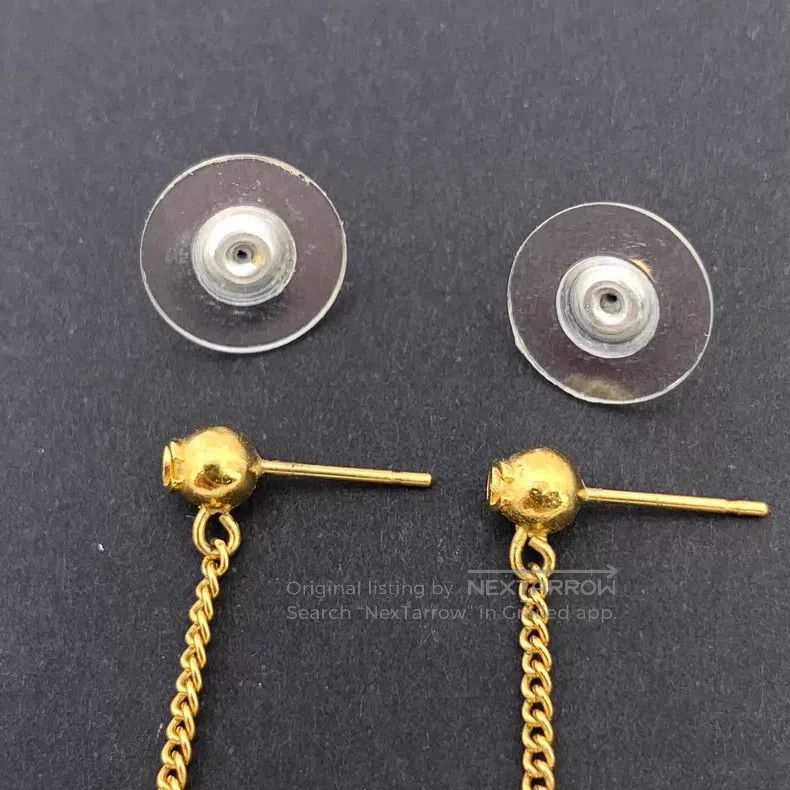 Chanel Chanel Golden double C wheat spike earrings Size ONE SIZE - 6 Thumbnail