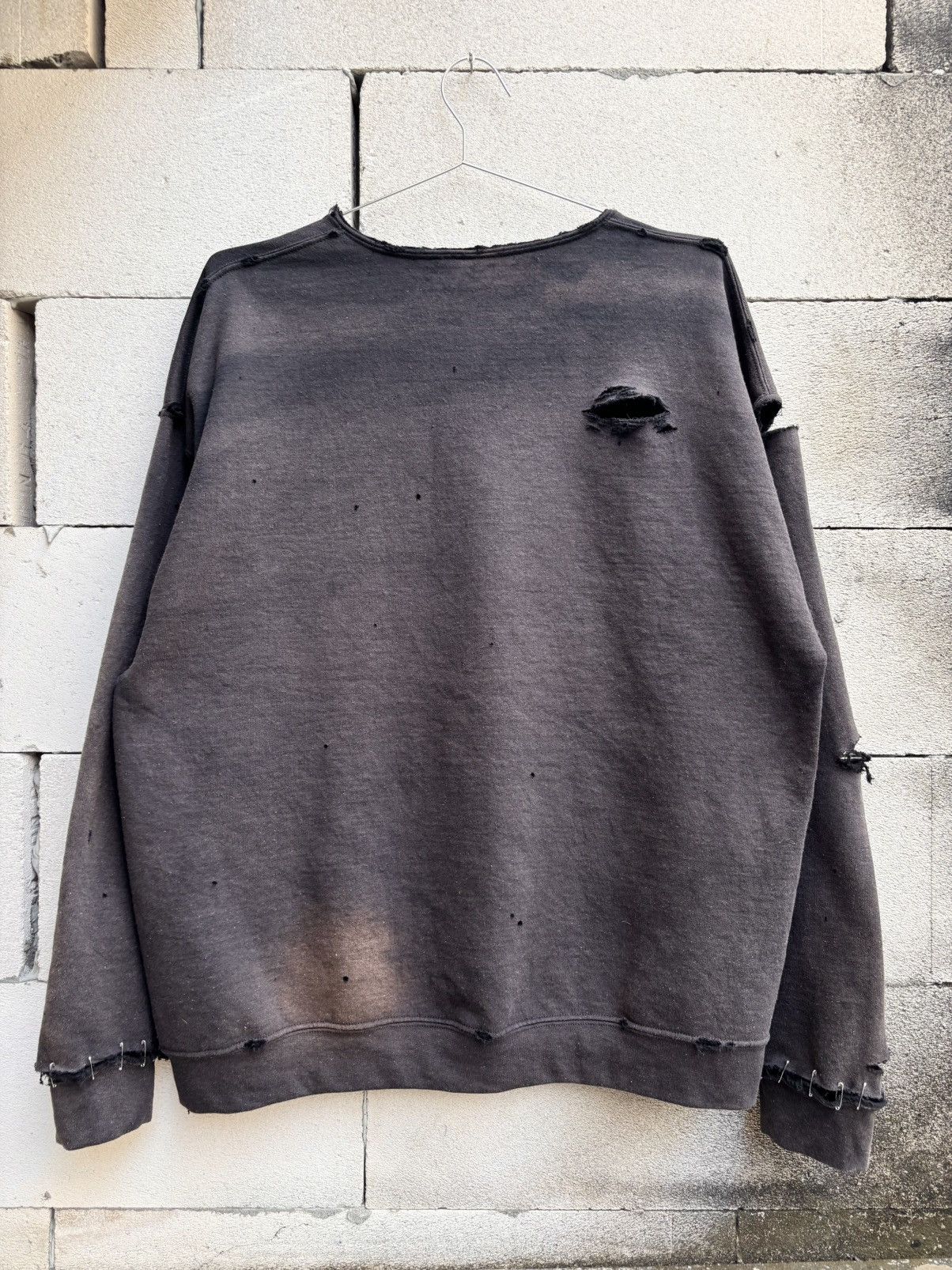 Vintage Thrashed Distressed Faded Sweatshirt ERD Grunge Size US L / EU 52-54 / 3 - 5 Thumbnail