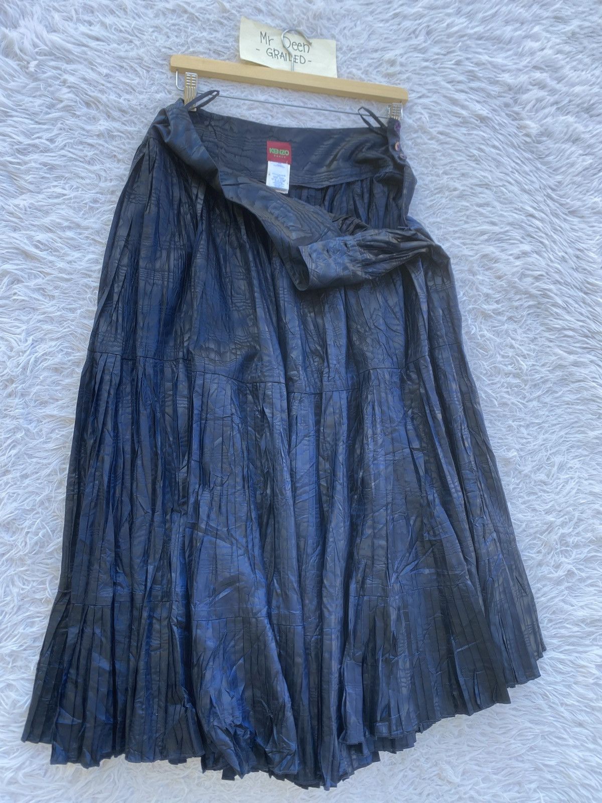 Kenzo Rare KENZO Pleated Midi Skirt Size 29" - 19 Thumbnail
