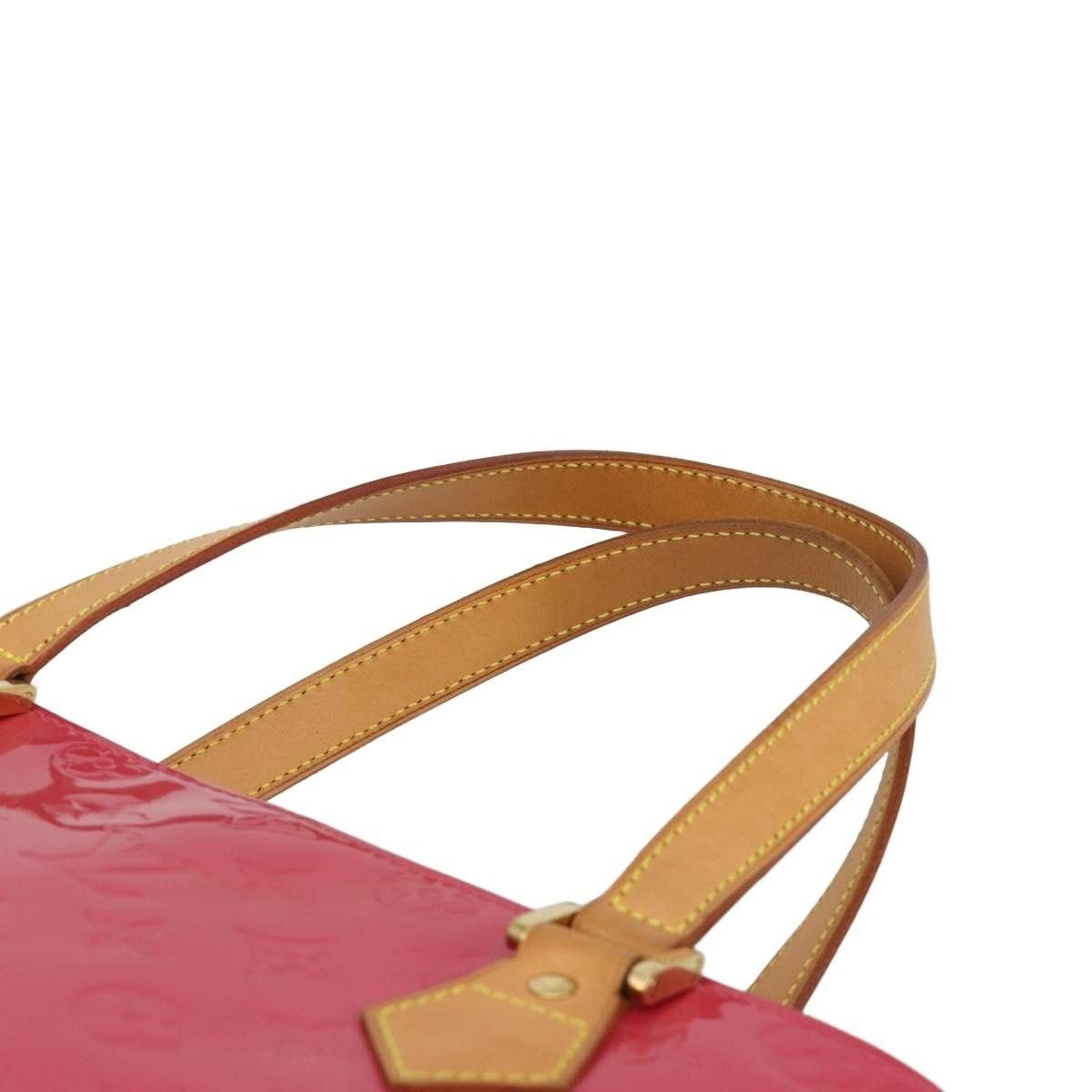 Louis Vuitton Louis Vuitton Monogram Vernis Houston Handbag Pink Size ONE SIZE - 9 Thumbnail