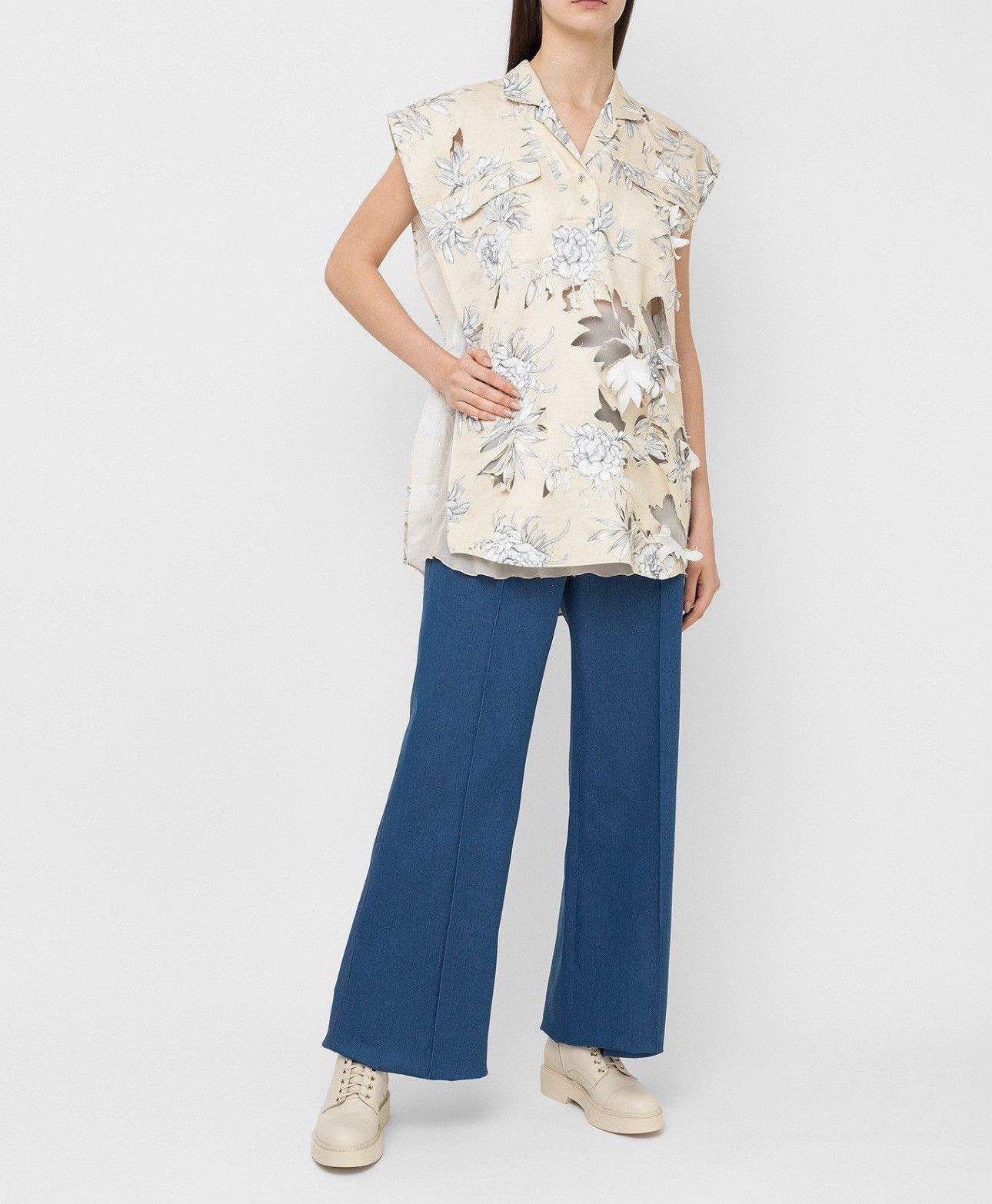 Maison Margiela Last Maison Margiela Hellbeiges Oberteil Size S / US 4 / IT 40 - 5 Thumbnail