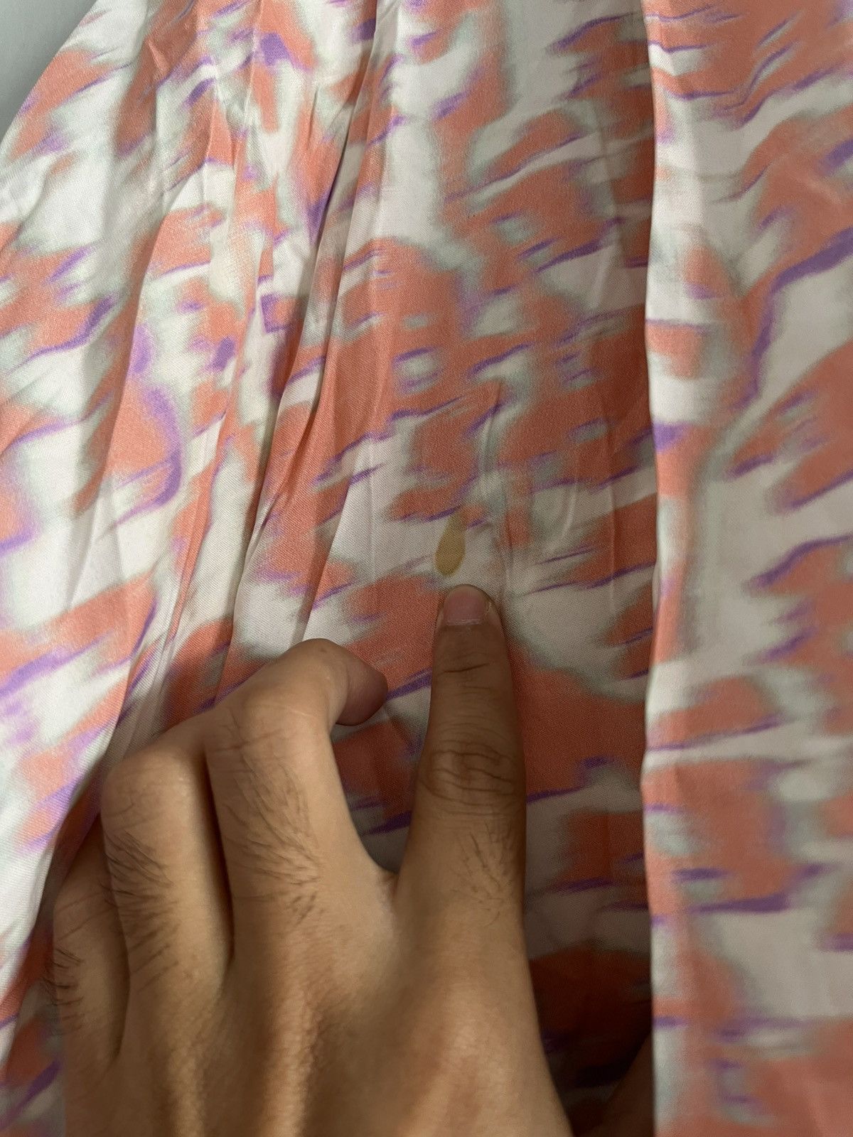 Balenciaga SS14 Balenciaga Cloqué Graphic Print Peach & Purple Size 25" / US 0 / IT 36 - 8 Thumbnail