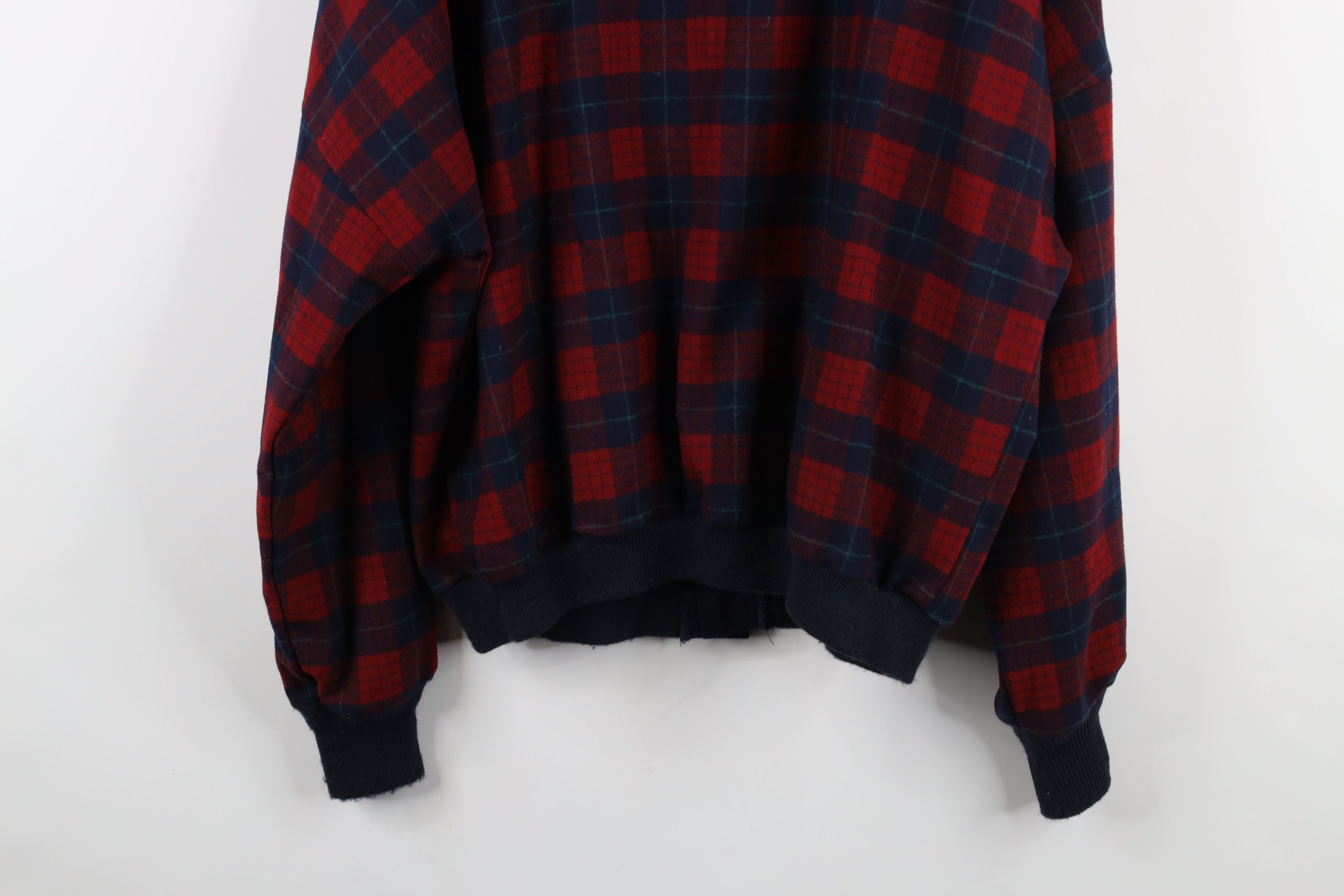 Pendleton × Vintage Vintage 70s Pendleton Virgin Knit Cardigan Sweater Plaid USA Size US XL / EU 56 / 4 - 11 Thumbnail