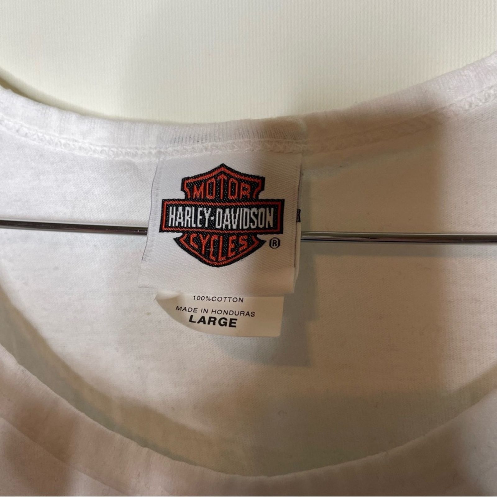 Harley Davidson Harley Davidson Motorcycle Charleston SC white tank sz L Size US L / EU 52-54 / 3 - 5 Thumbnail