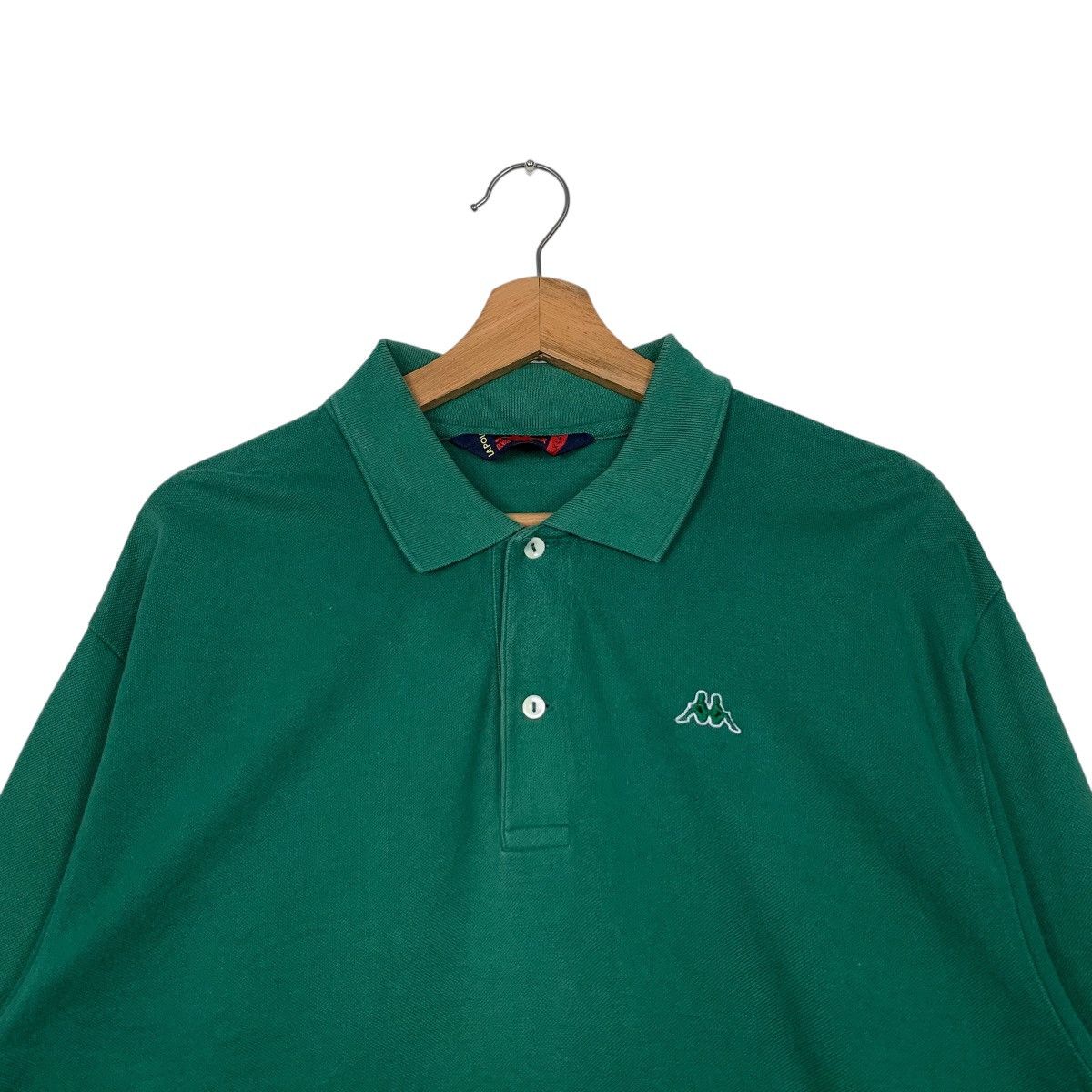 Kappa Vintage KAPPA Green Long Sleeve Polo Shirt #2609-C117 Size US XL / EU 56 / 4 - 7 Thumbnail