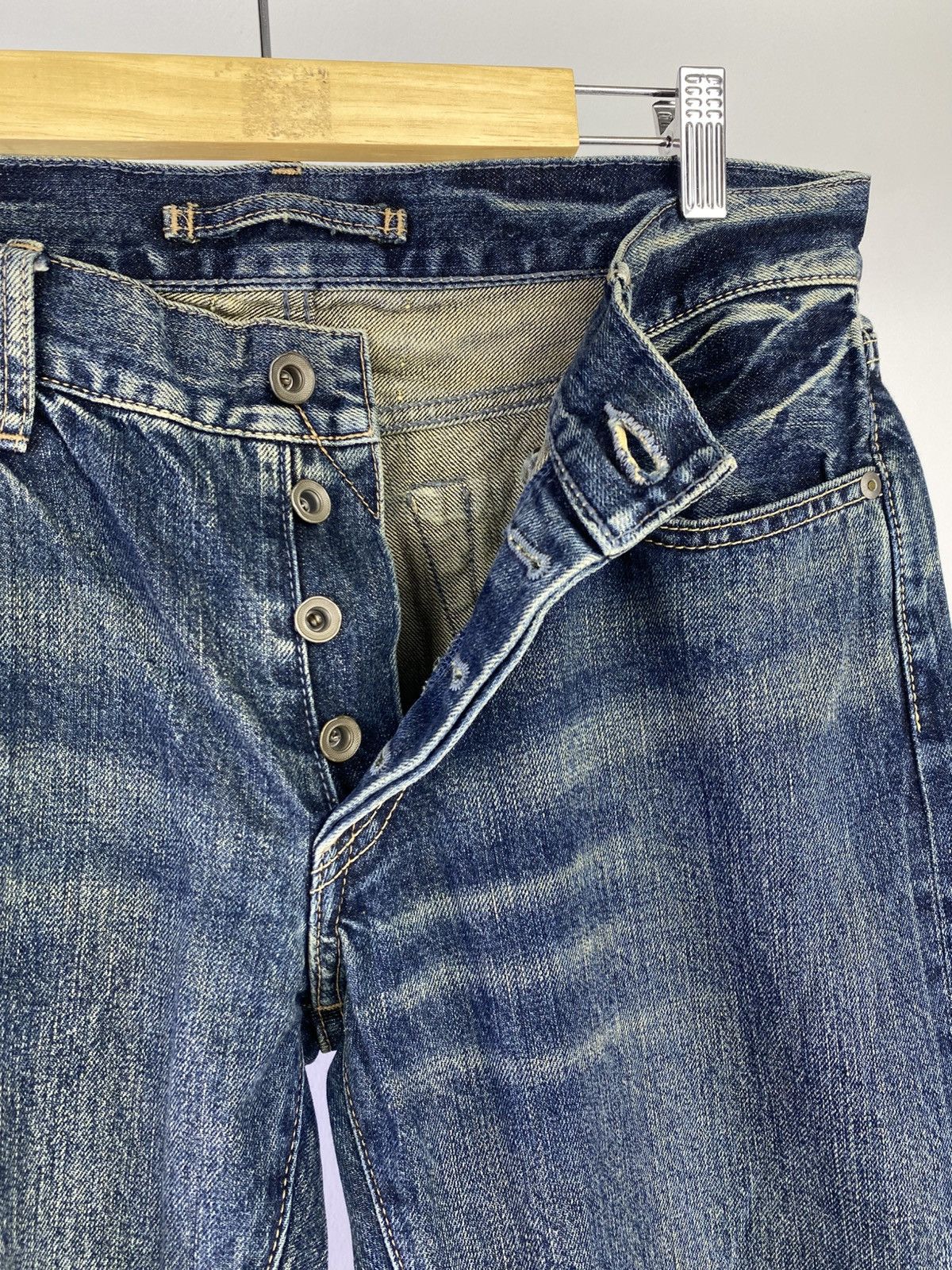 GOA Goa 00s Y2K Selvedge Mudwash Denim Japan Size US 32 / EU 48 - 14 Thumbnail