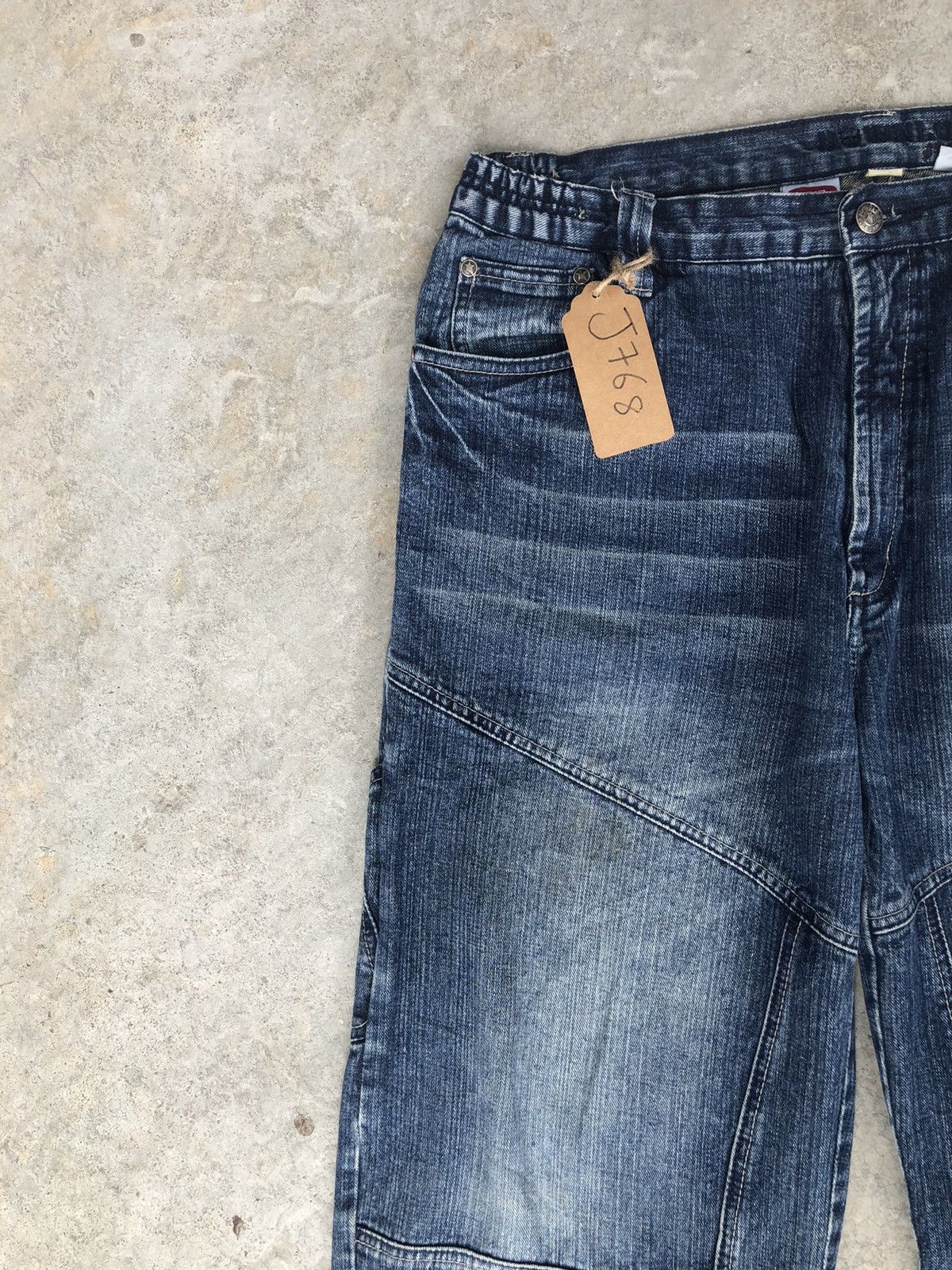 Japanese Brand Skulls Download Embroidered Jeans Baggy Jeans Hip Hop Size US 34 / EU 50 - 5 Thumbnail