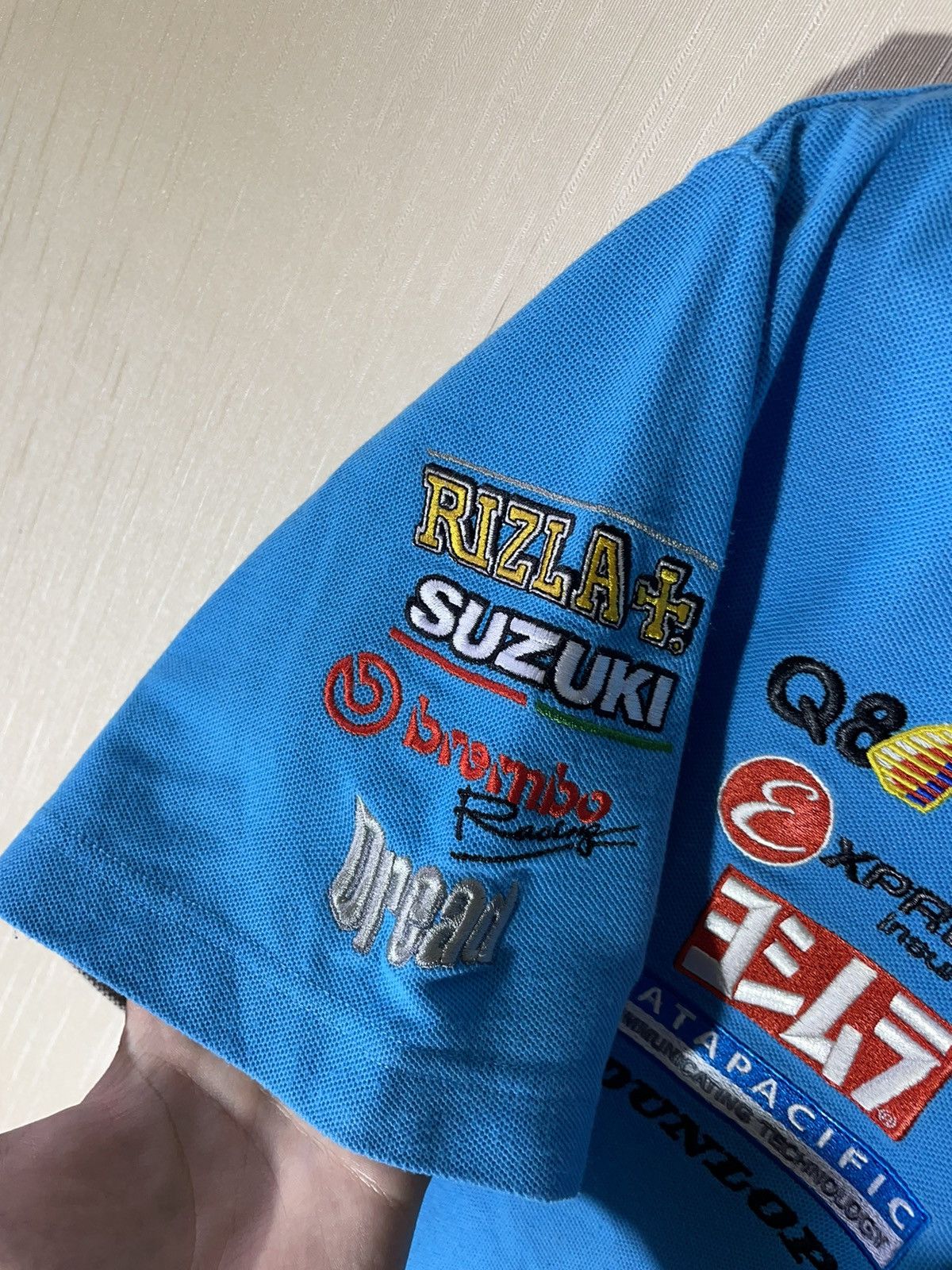 Vintage Suzuki Rizla+ vintage racing polo shirt Size US XL / EU 56 / 4 - 7 Thumbnail