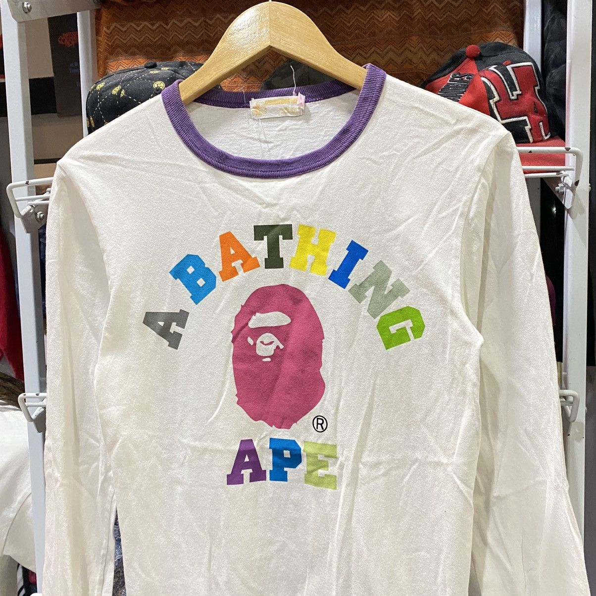 Bape Multi colour bape long sleeve Size US S / EU 44-46 / 1 - 3 Thumbnail