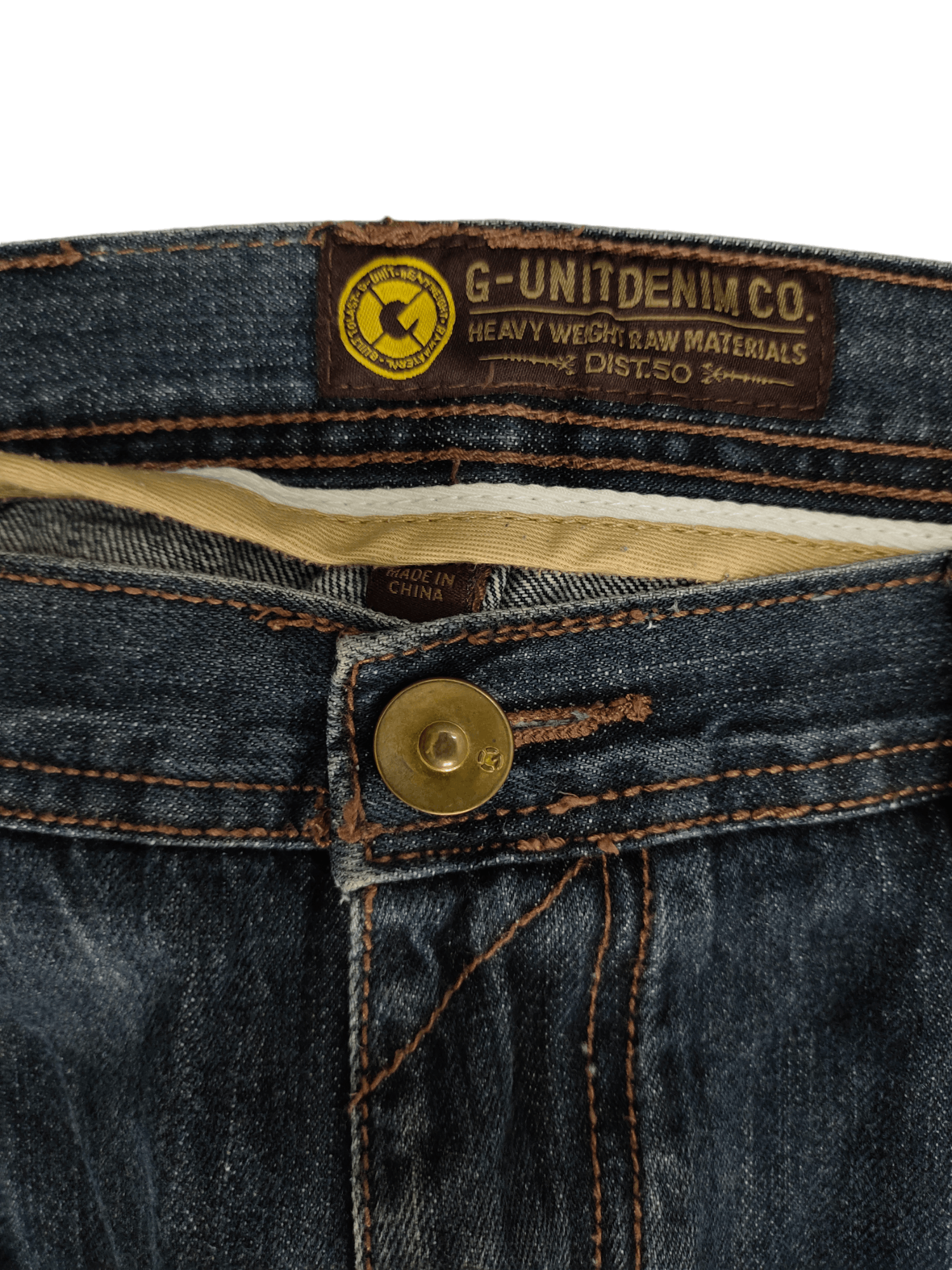 Ecko Unltd. Baggy Jeans G-Unit Medal Embroidered Denim Wide Leg Jnco Y2k Size US 38 / EU 54 - 6 Thumbnail