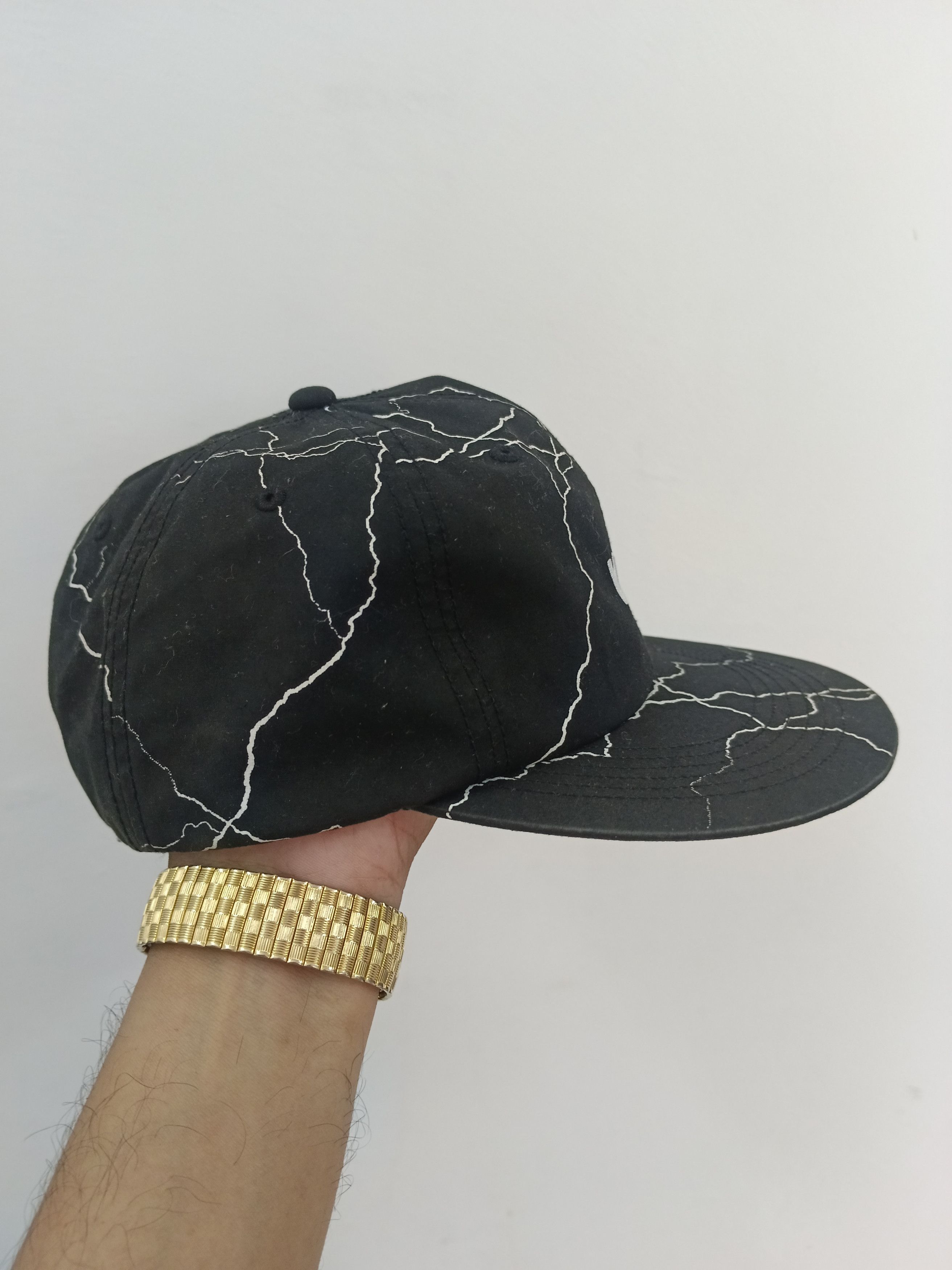Vans Vans "Lightning Bolt" All-Over Print Snapback Hat Black Size ONE SIZE - 3 Thumbnail