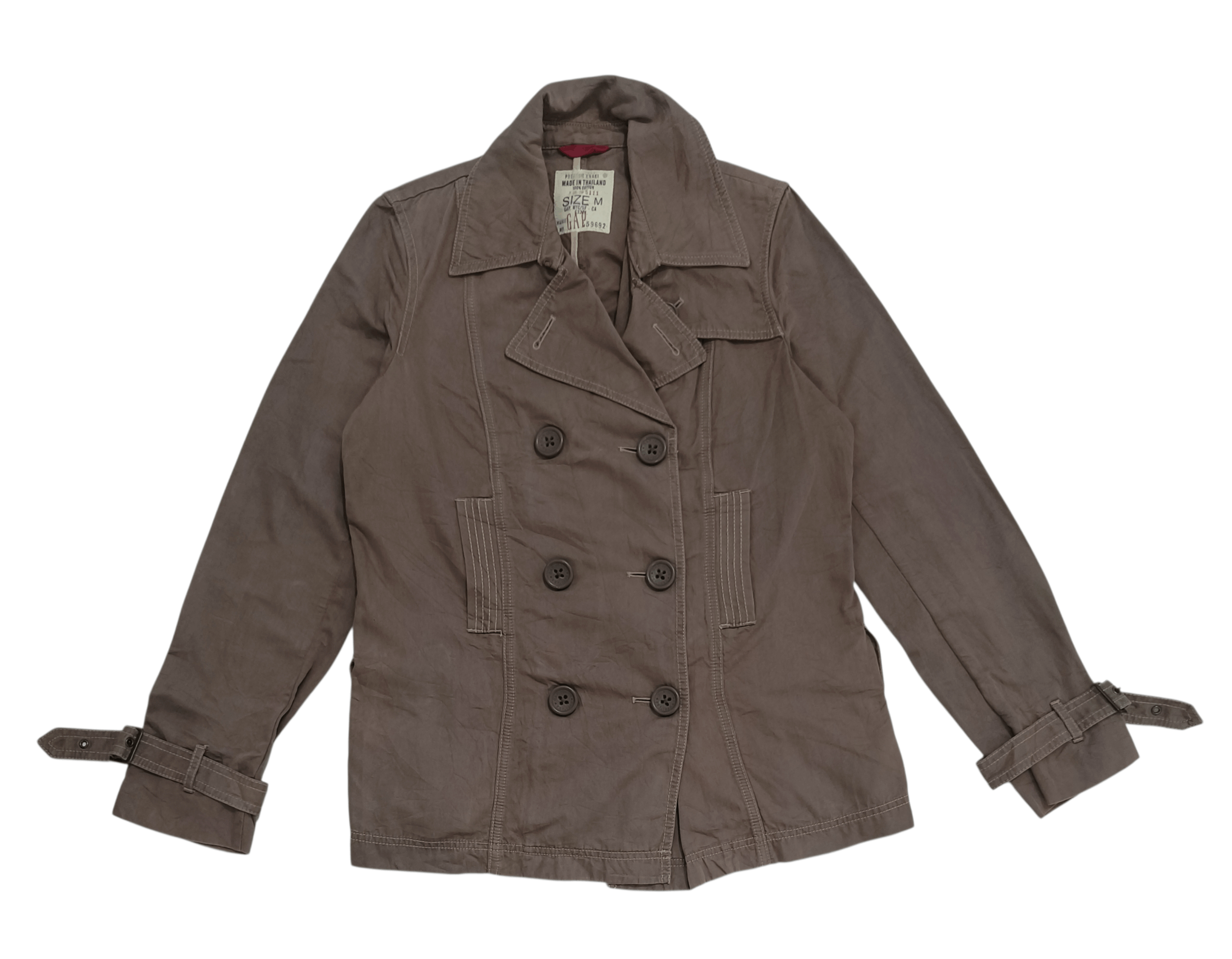 Gap GAP Women's Trench Coat / Spy Coat Size M / US 6-8 / IT 42-44 - 2 Thumbnail