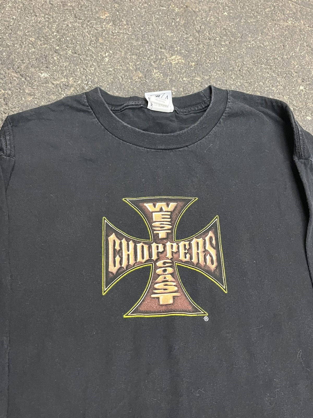 Vintage West coast choppers black long sleeve shirt hype rare skater Size US L / EU 52-54 / 3 - 9 Thumbnail
