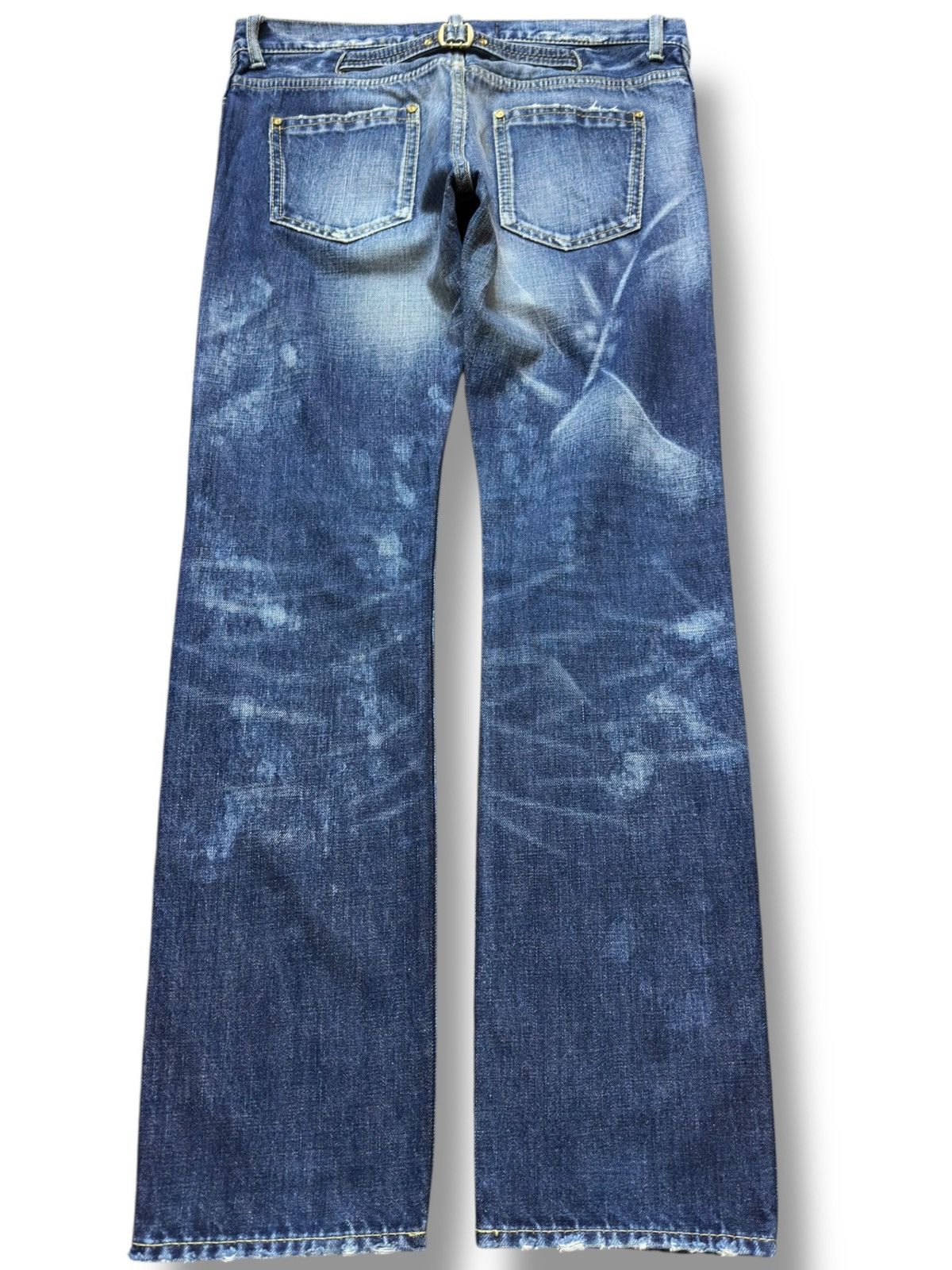 Hysteric Glamour Vintage RNA.Inc Faded Grunge Buckle Back Denim Size US 32 / EU 48 - 6 Thumbnail