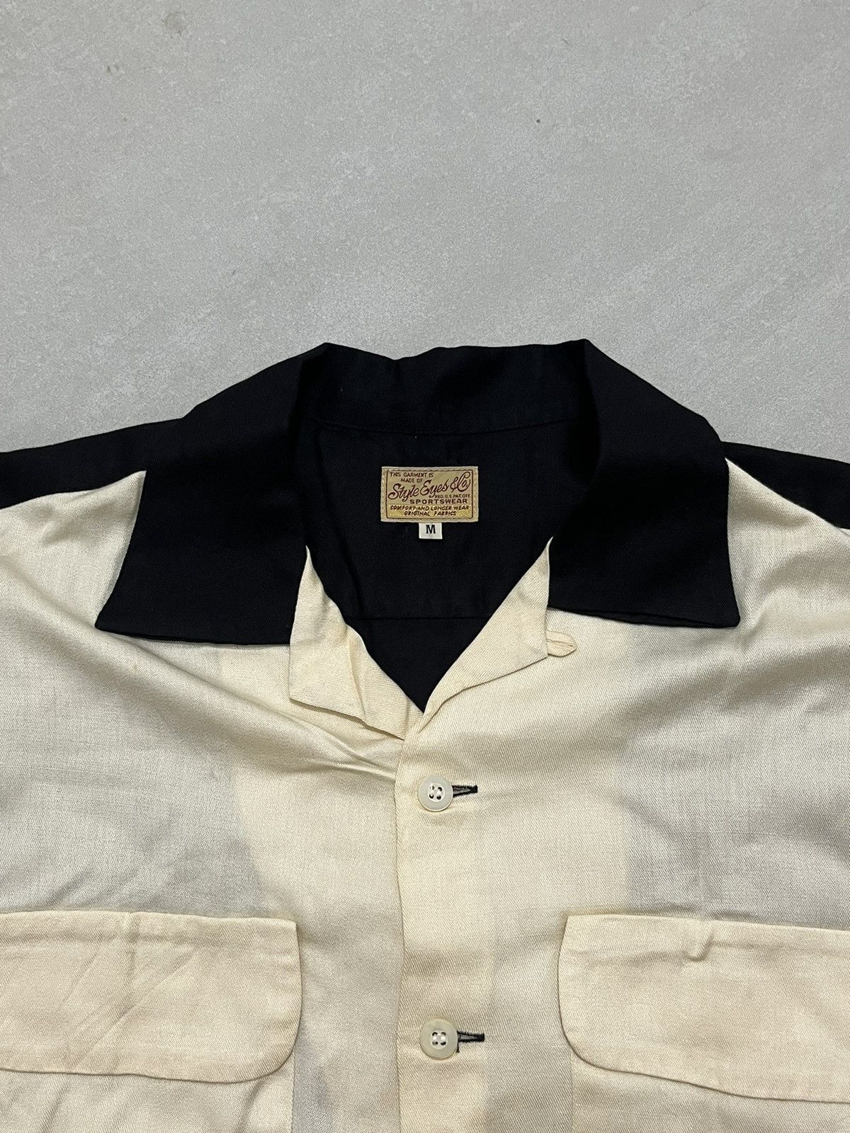 Toyo Enterprises Style eyes & co sportswear rayon bowling shirt two tone Size US M / EU 48-50 / 2 - 11 Thumbnail