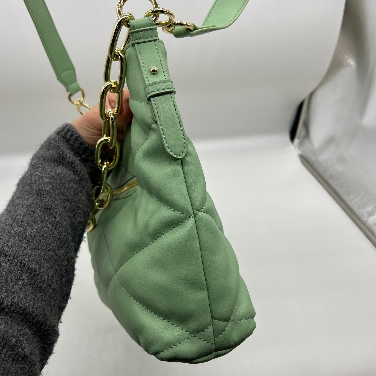 Other House of Want Convertible RFID Hobo Bag Green Fig Size ONE SIZE - 5 Thumbnail