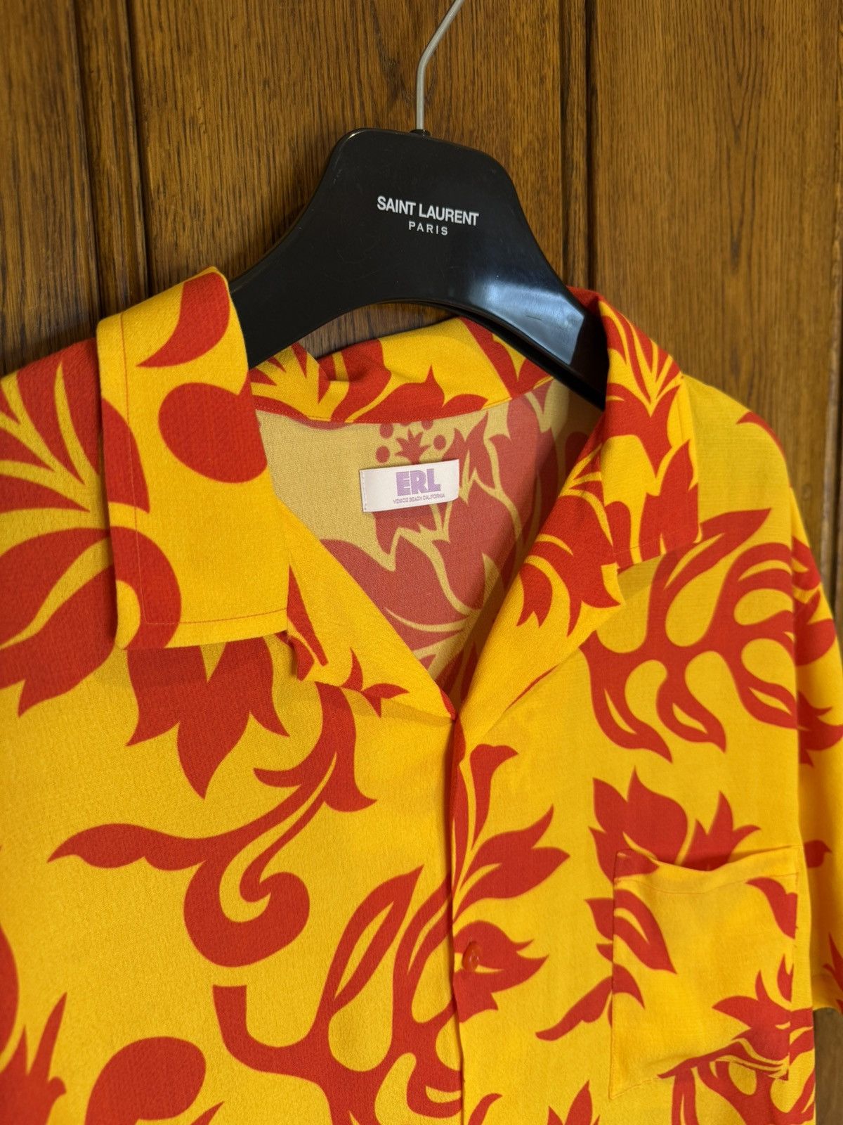 ERL SS23 $415 ERL Hawaiian ss floral tropical shirt M orange red Size US L / EU 52-54 / 3 - 10 Thumbnail