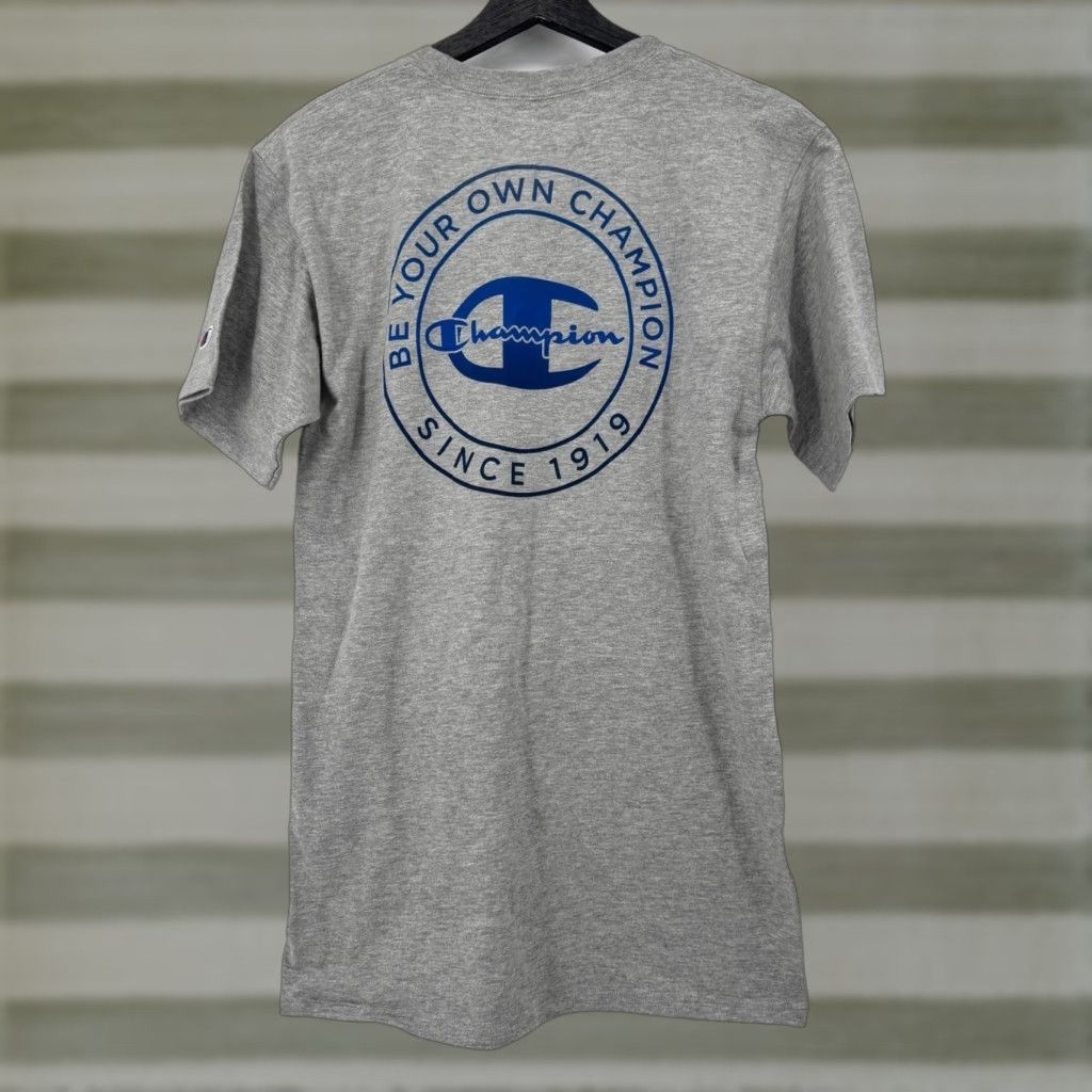 Champion NWT Champion Mens Gray Crew Neck Short Sleeve T Shirt Deadstock Small Size US S / EU 44-46 / 1 - 1 Thumbnail