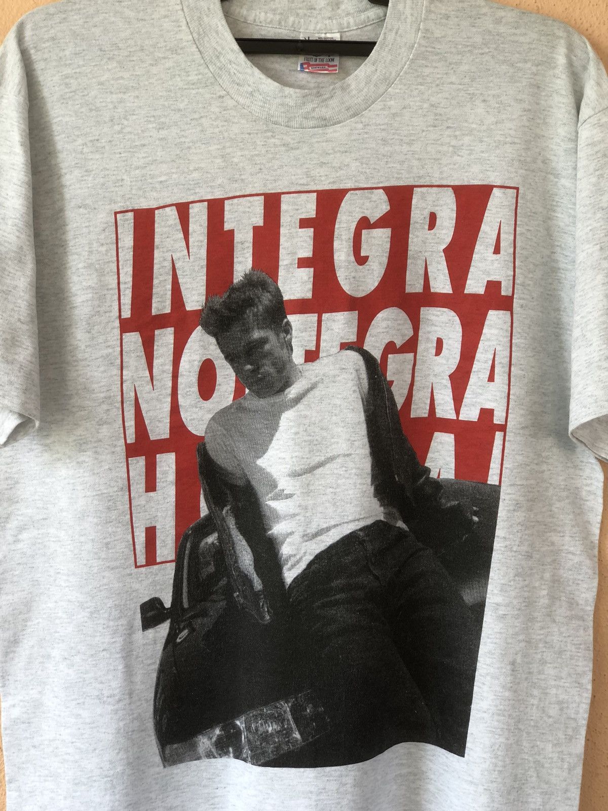 Vintage Vintage 90s BRAD PITT INTEGRA Promo Tee Size US L / EU 52-54 / 3 - 2 Thumbnail