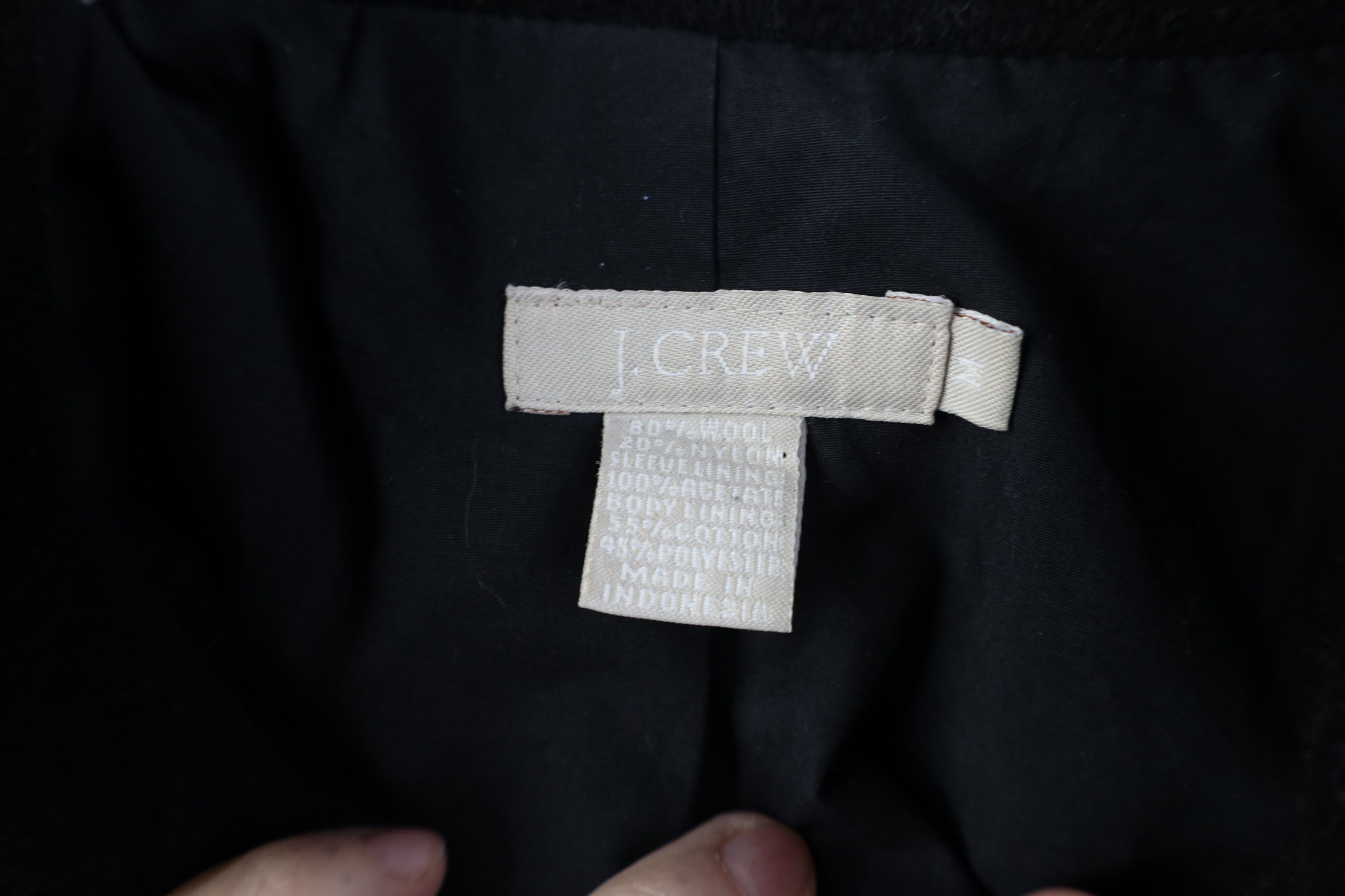 J.Crew Vintage Y2K J Crew Faded Wool Button Jacket Coat Black Size M / US 6-8 / IT 42-44 - 8 Thumbnail