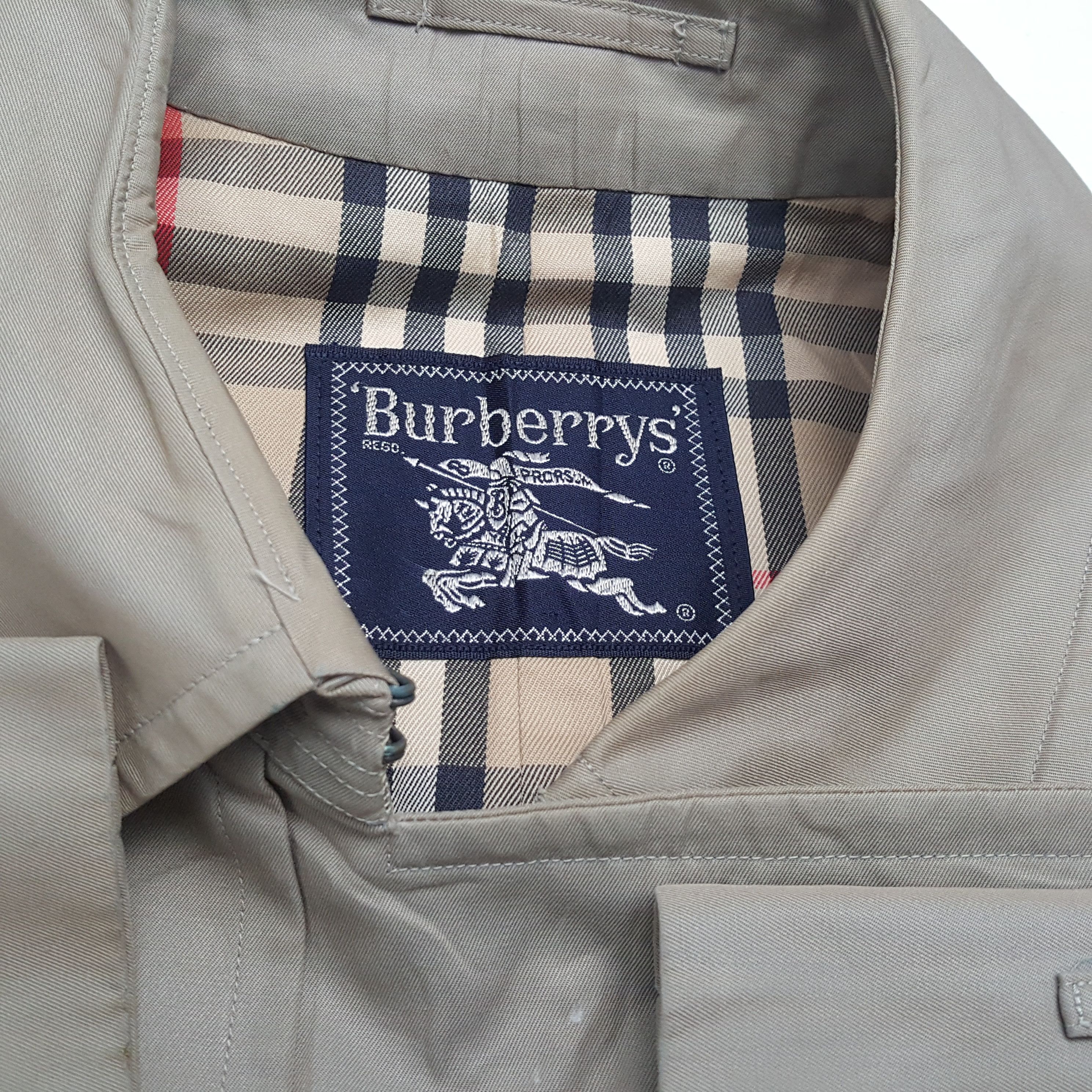 Burberry × Vintage BURBERRYS Luxury Brand Fashion Style Trench Jacket Size US M / EU 48-50 / 2 - 10 Thumbnail