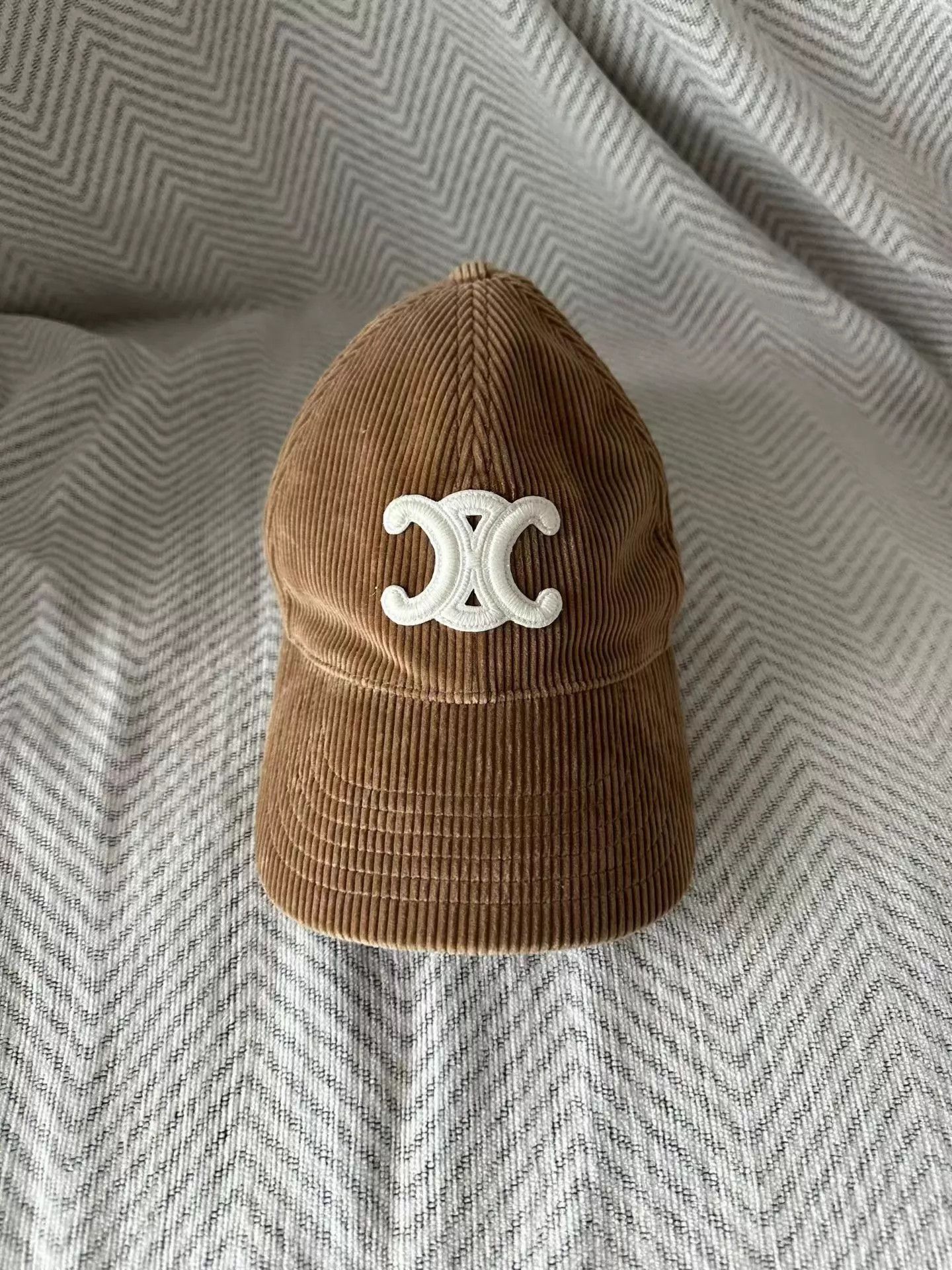 Celine Celine Corduroy Triomphe Baseball Cap M (New) Size ONE SIZE - 1 Thumbnail