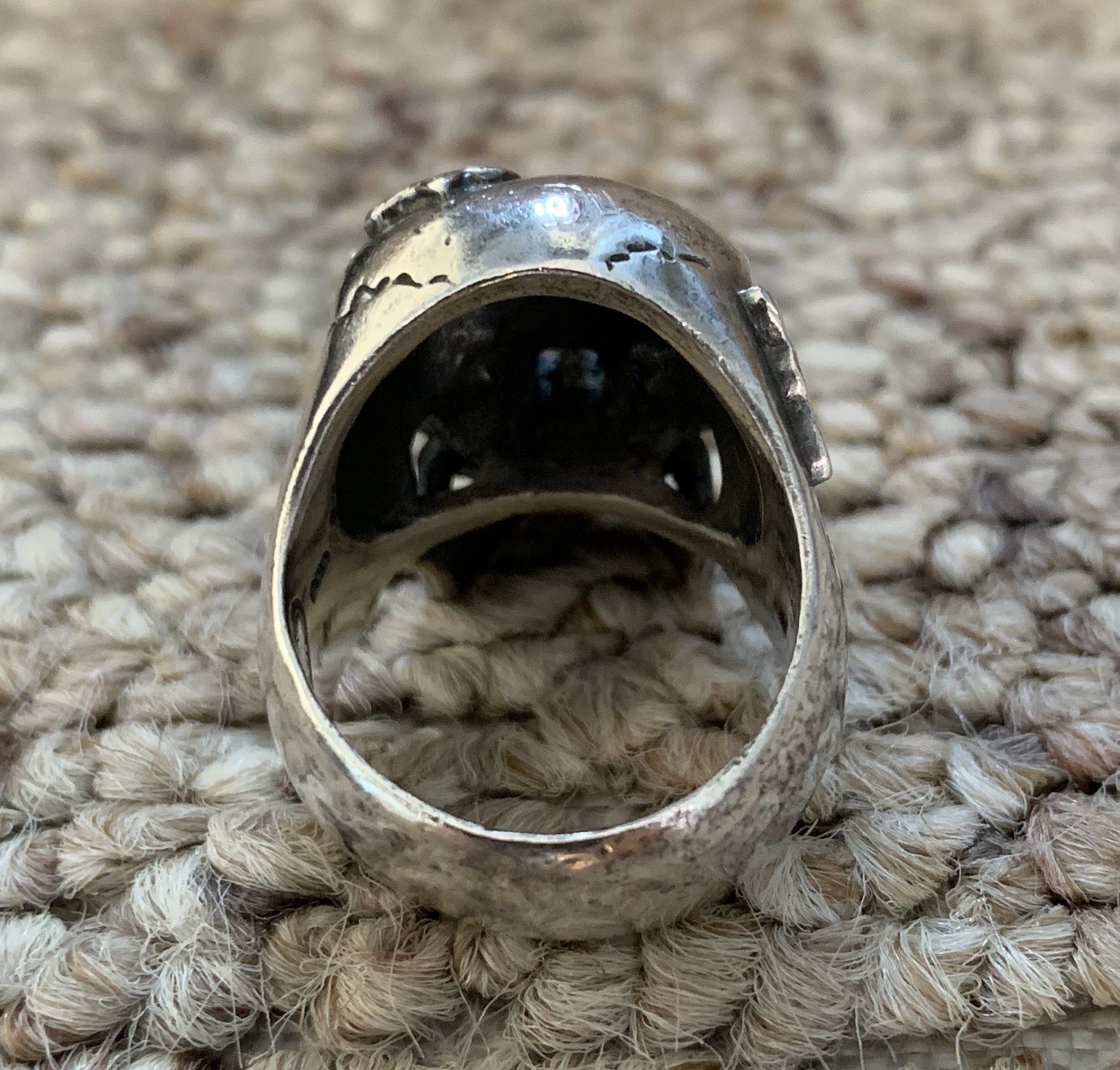 Number (N)ine SS05 "Nightcrawler" Bejeweled Silver Skull Ring w/ box Size ONE SIZE - 10 Thumbnail