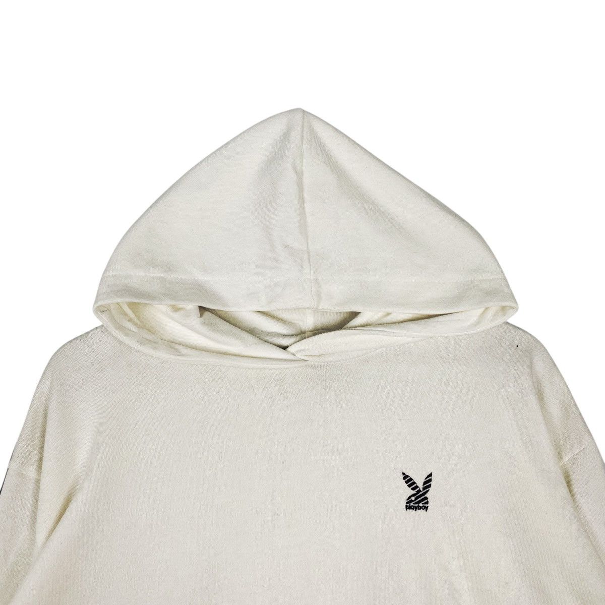 Other Vintage Playboy Embroidered Hoodie White Pullover Jumper M Size US M / EU 48-50 / 2 - 4 Thumbnail