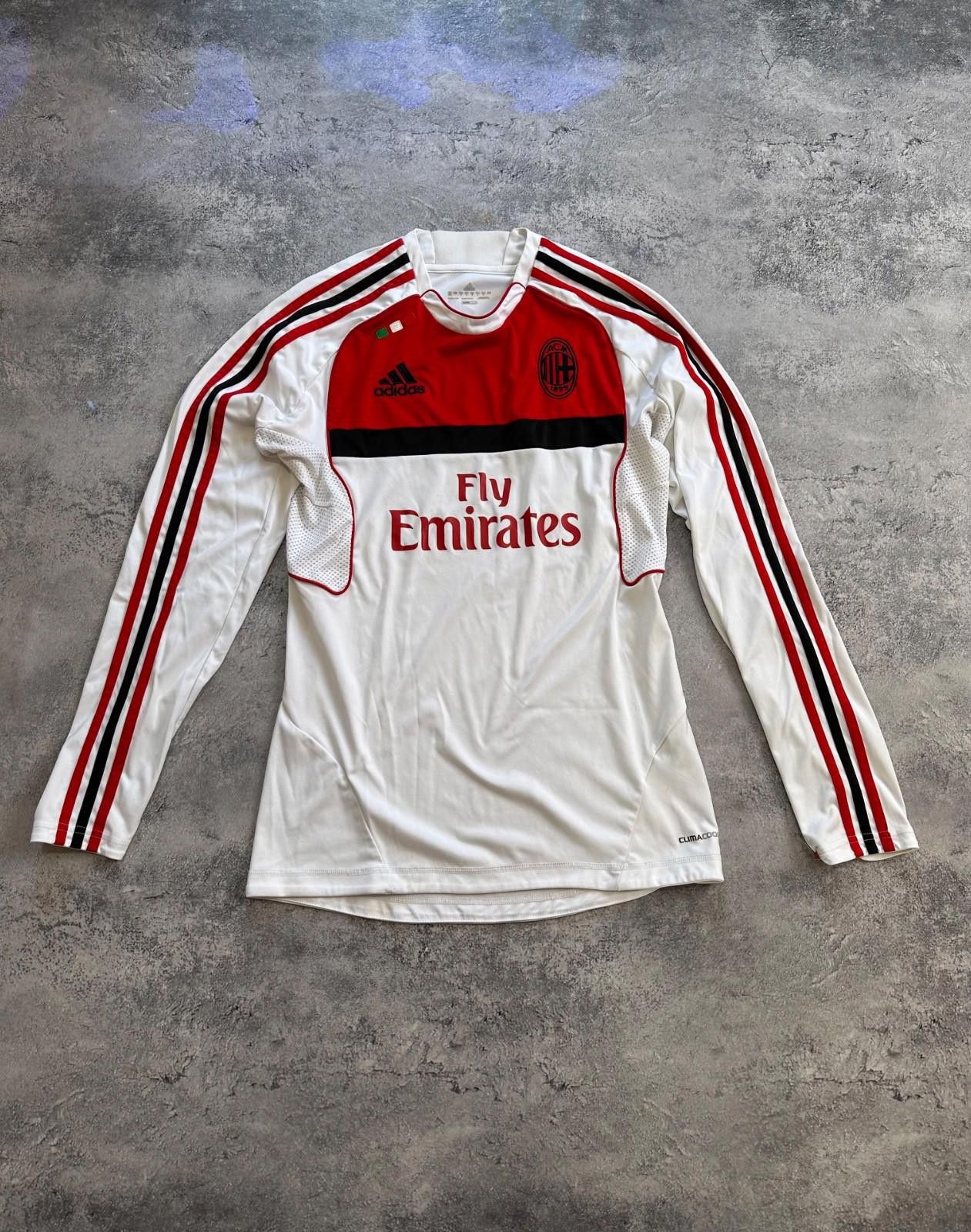 Adidas 2011-12 AC Milan adidas L/S Football Soccer Training Shirt Size ONE SIZE - 1 Thumbnail
