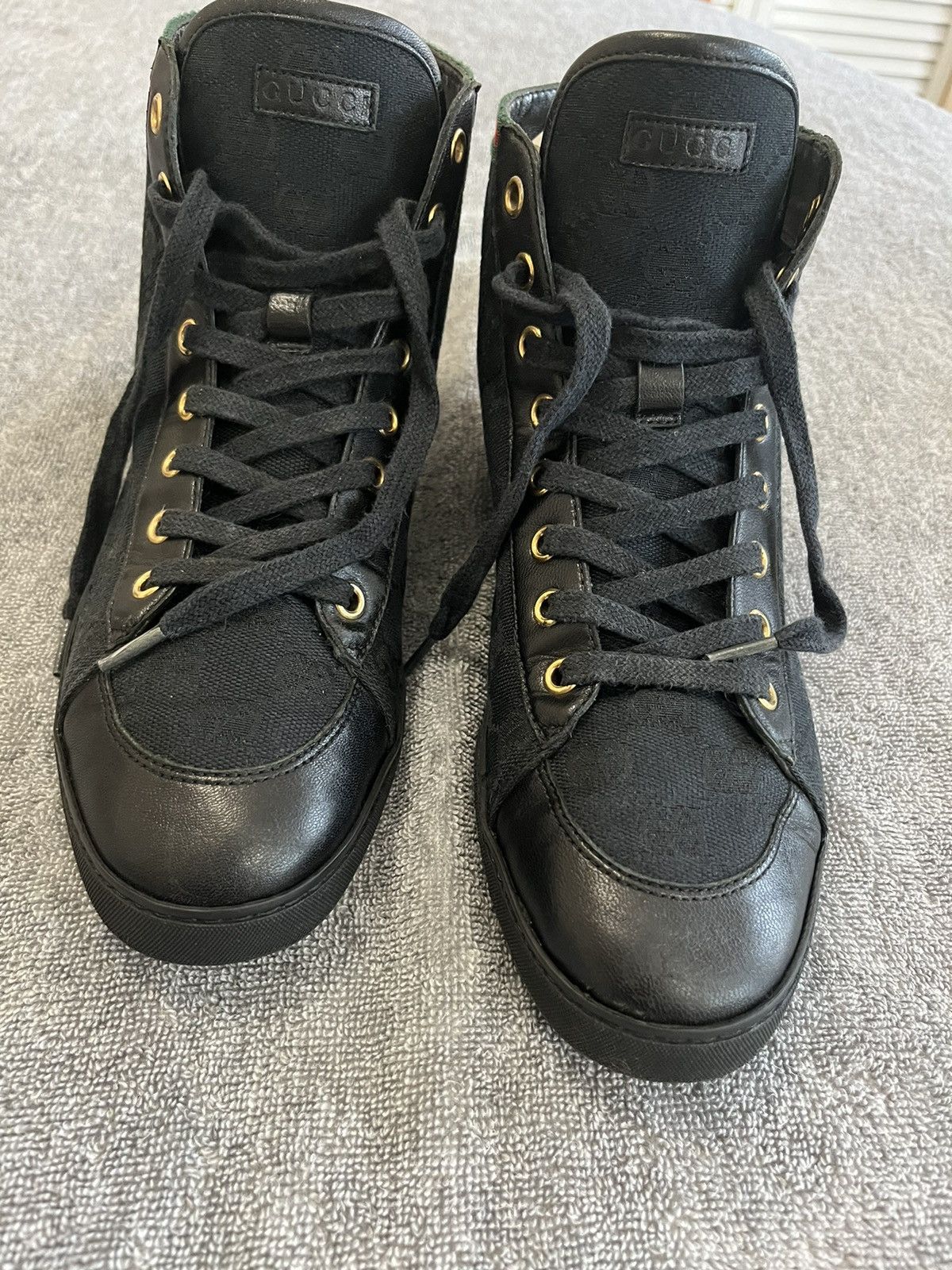 Gucci Gucci BlackGG Canvas and Leather Size US 7.5 / IT 37.5 - 4 Thumbnail
