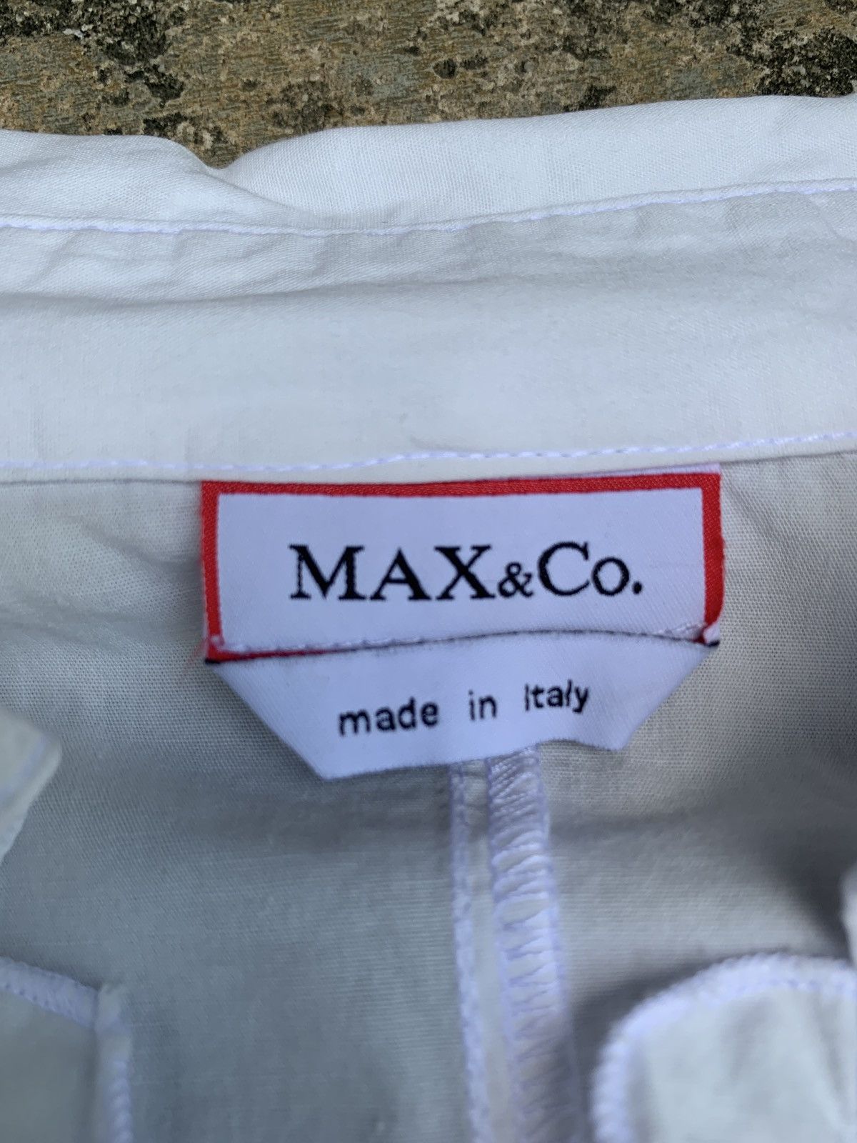 MAX&Co. Max&CO Italy Lace up White Ruffle Fitted Shirt Size L / US 10 / IT 46 - 10 Thumbnail