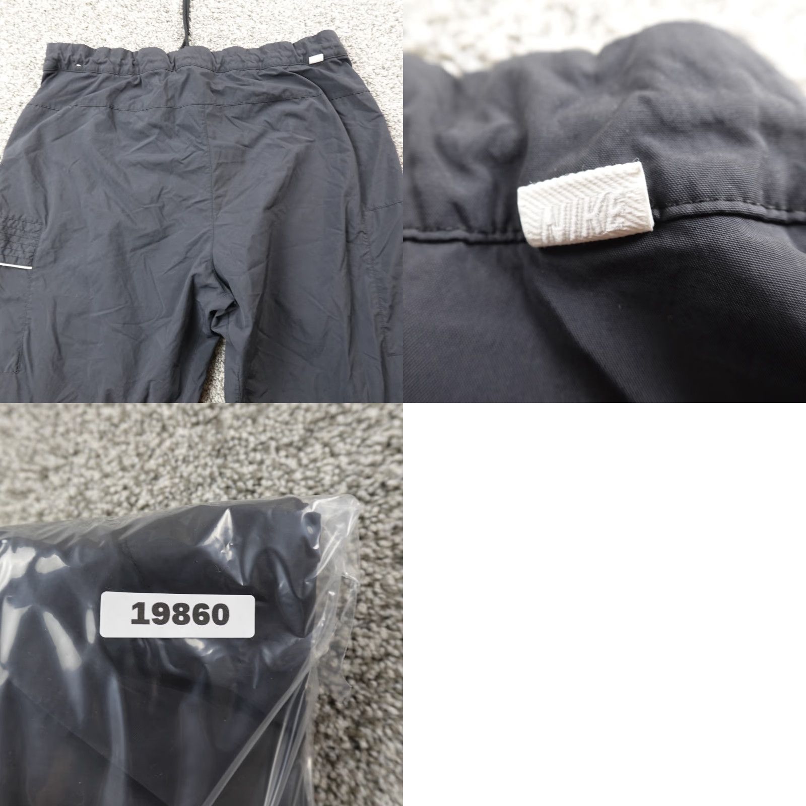 Nike Nike Mens Pants 36 Black Cargo Drawstring Warmup Jogger Sweatpants Gym Activewear Casual Travel Size US 36 / EU 52 - 9 Thumbnail