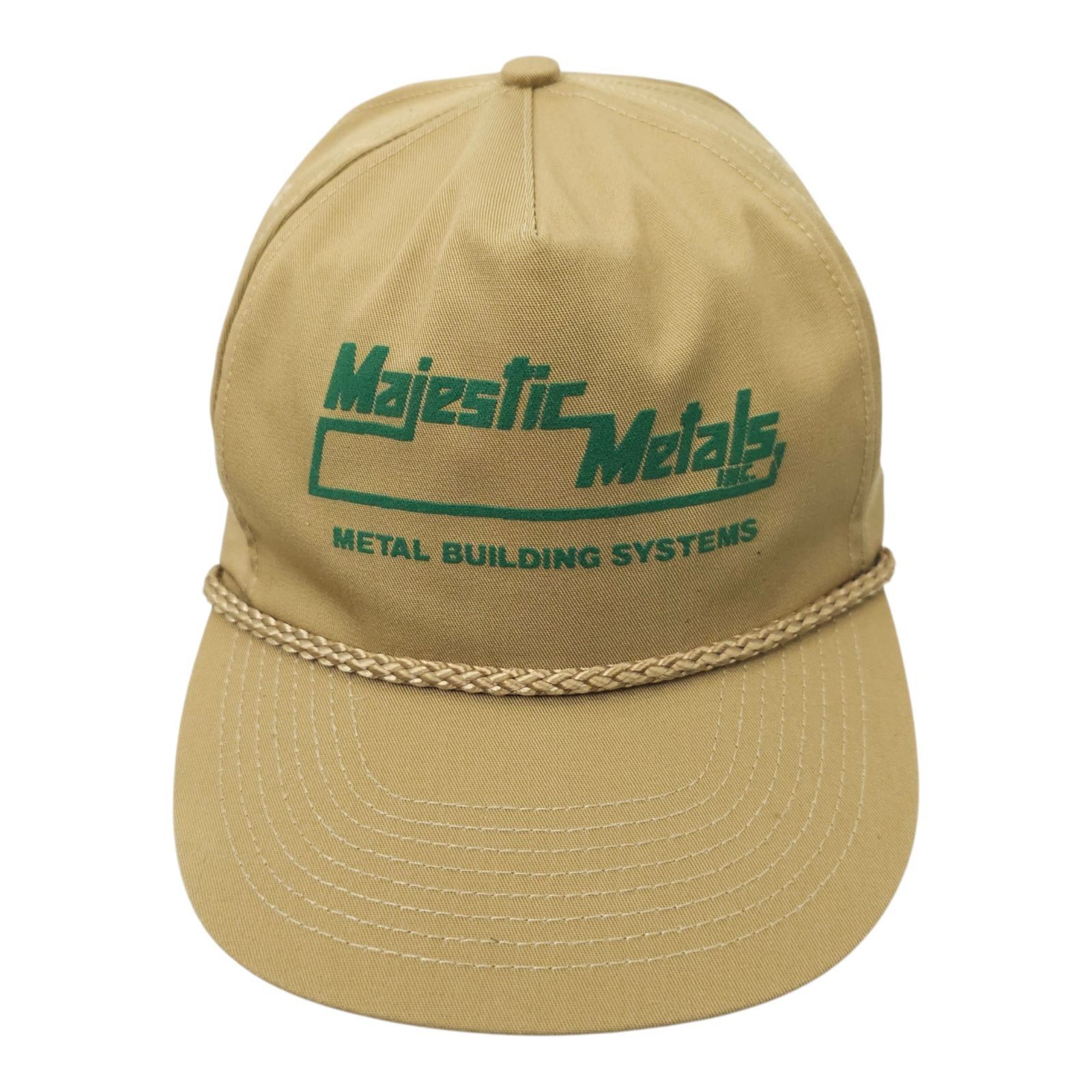 Other Majestic Metal Rope Snapback Cap Hat Trucker Baseball Khaki Size ONE SIZE - 1 Thumbnail