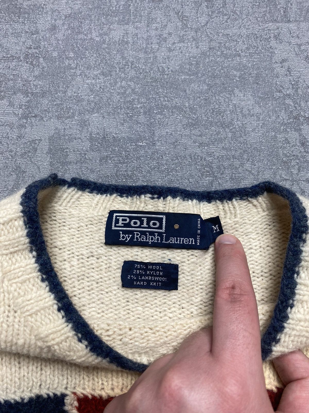 Ralph Lauren Vintage 67 Polo Ralph Lauren Sweater Wool Flag Knit Rare Size US M / EU 48-50 / 2 - 10 Thumbnail