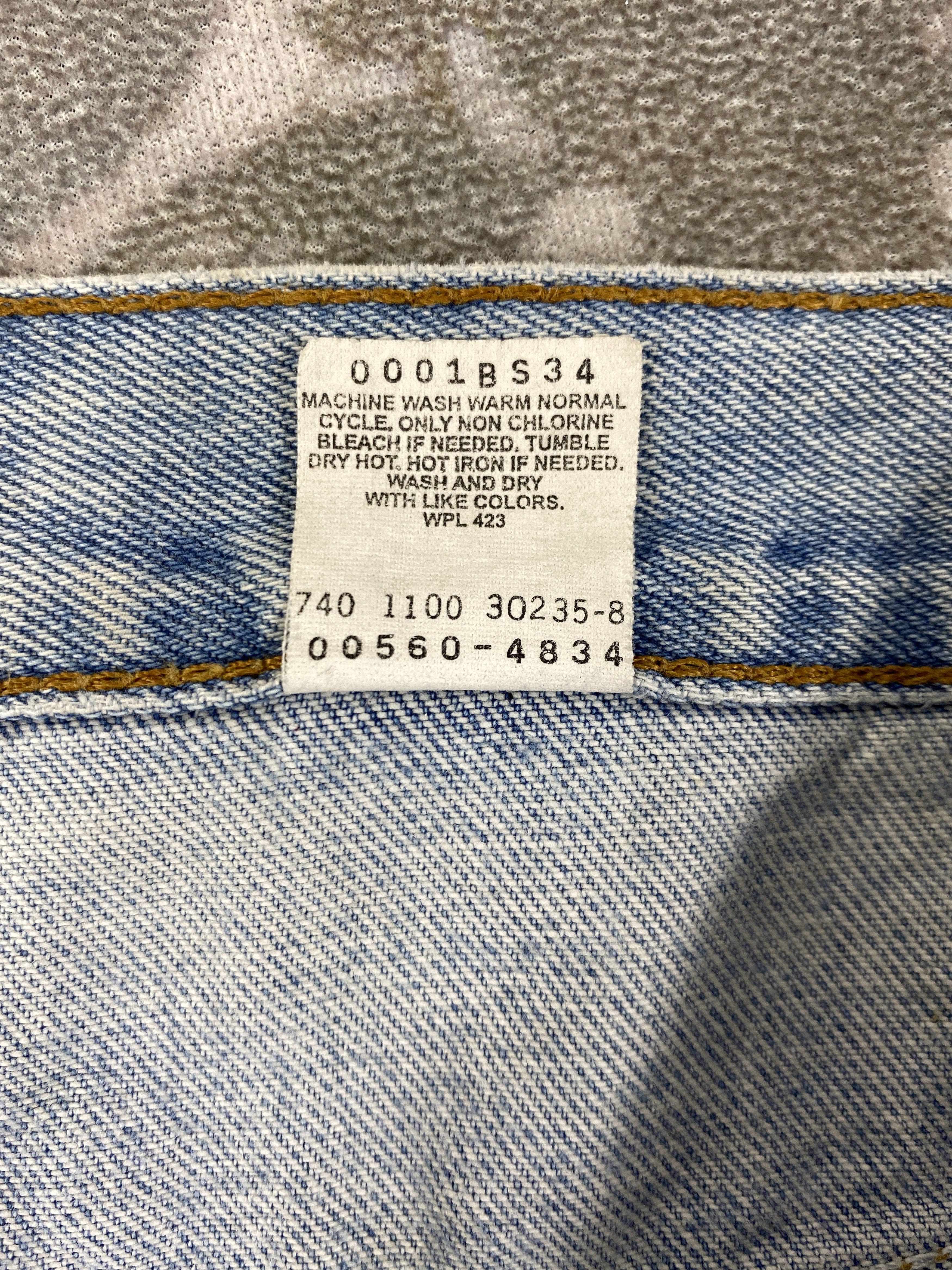 Japanese Brand Light Blue Wash Vintage Levi's 560 36x30.5 Denim -JN1461 Size US 36 / EU 52 - 10 Thumbnail