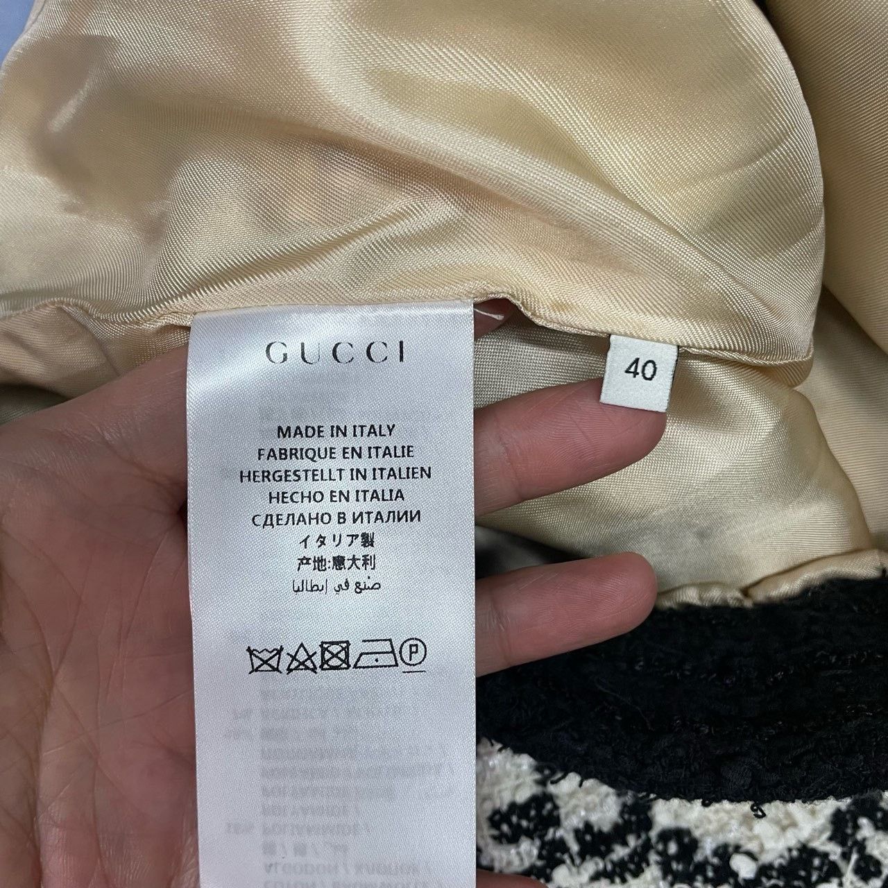 Gucci Gucci White fragrance full-print gold button jacket 2501-Ne Size US XXS / EU 40 - 6 Thumbnail