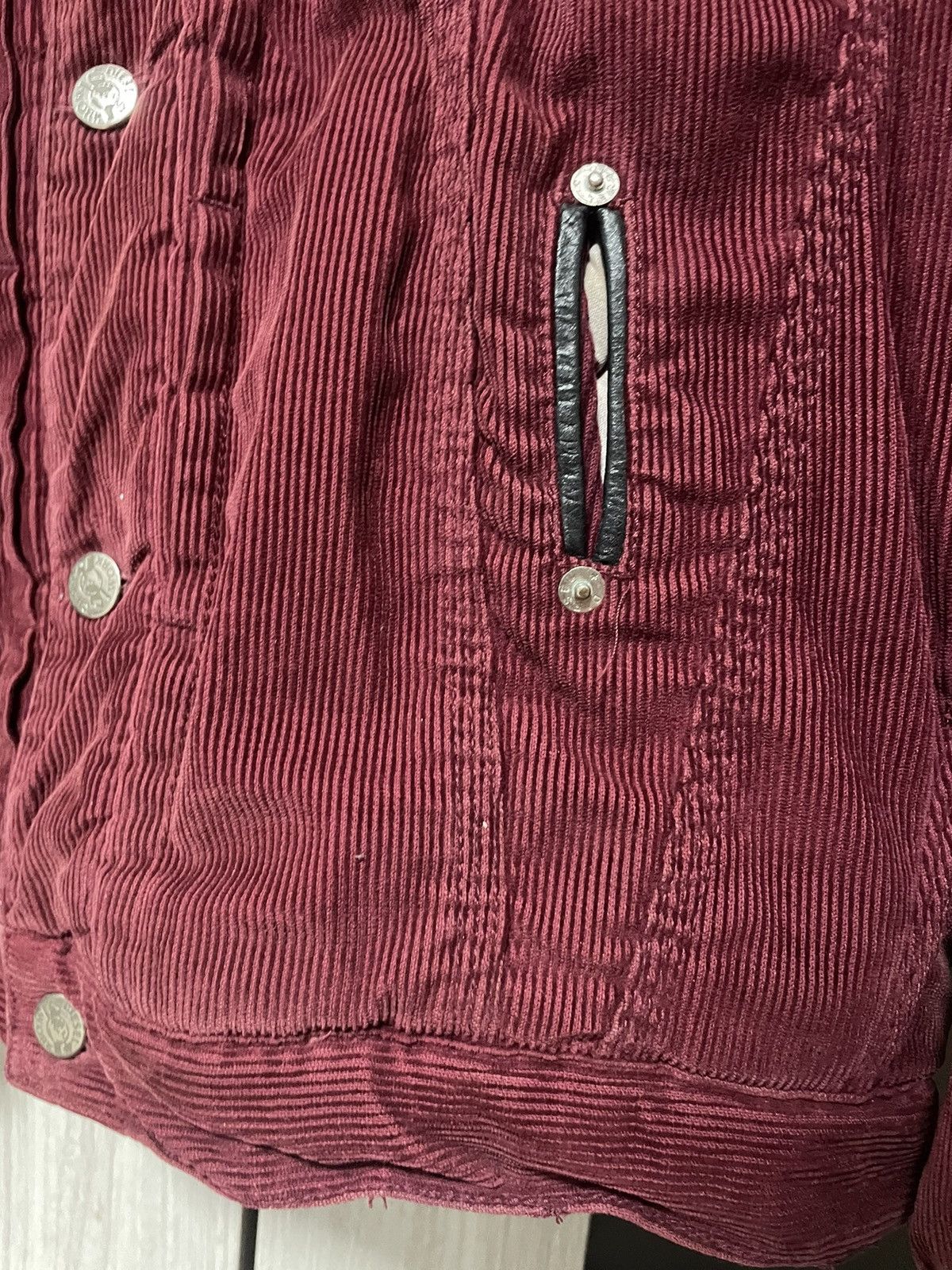 Diesel Vintage Rare Diesel Corduroy Distressed Jacket Velvet Size US L / EU 52-54 / 3 - 11 Thumbnail