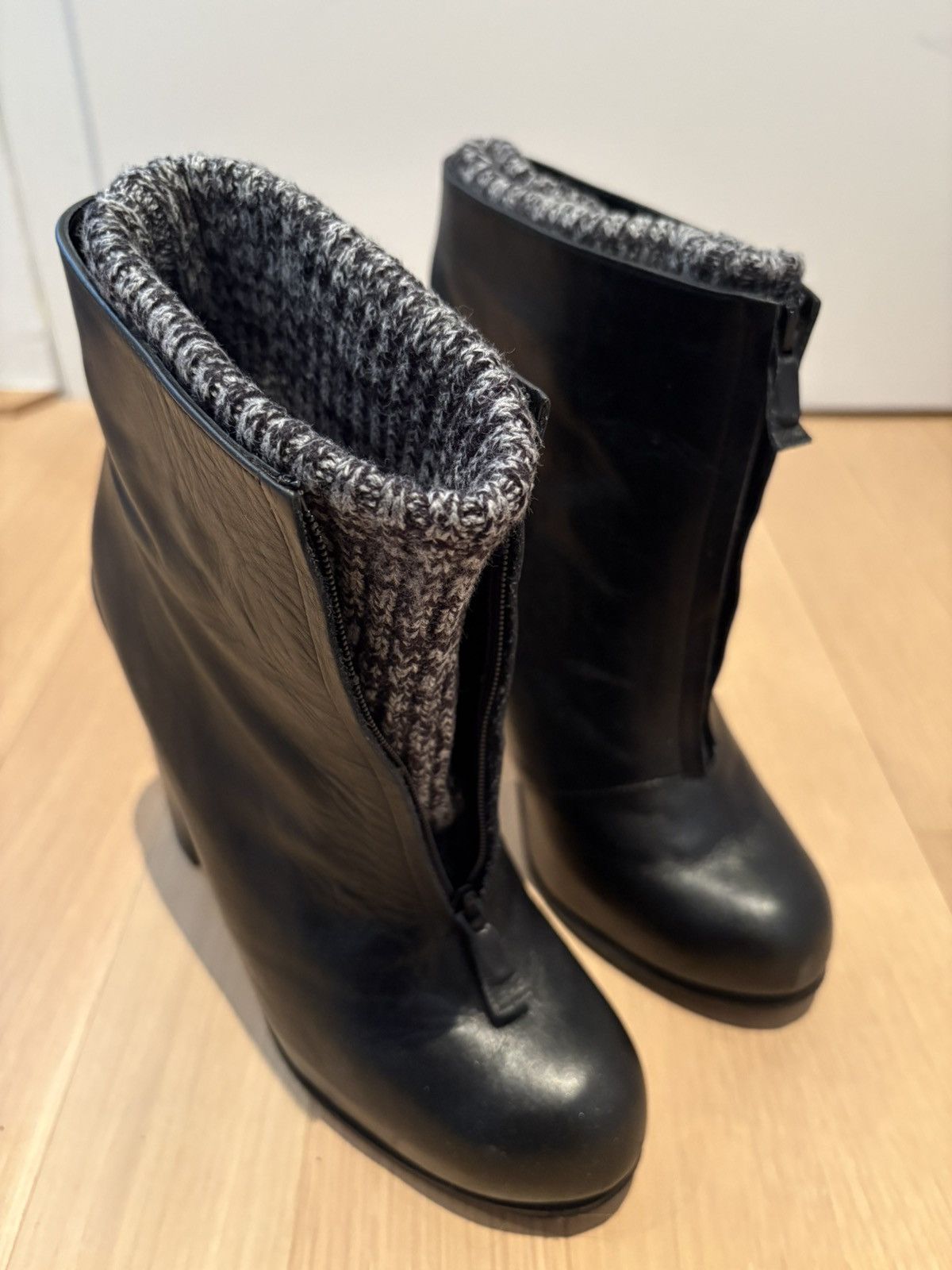 Opening Ceremony grey ankle warmer bootie