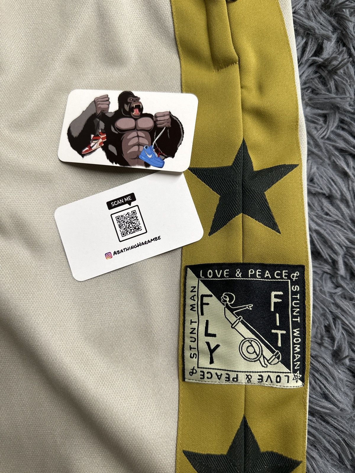 Kapital Kapital Smooth Jersey Stunt Man & Woman Track Pants Beige Size US 34 / EU 50 - 4 Thumbnail