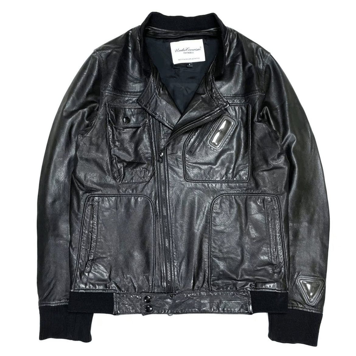Undercover Undercover 06SS T Archive Band slogan patchwork leather