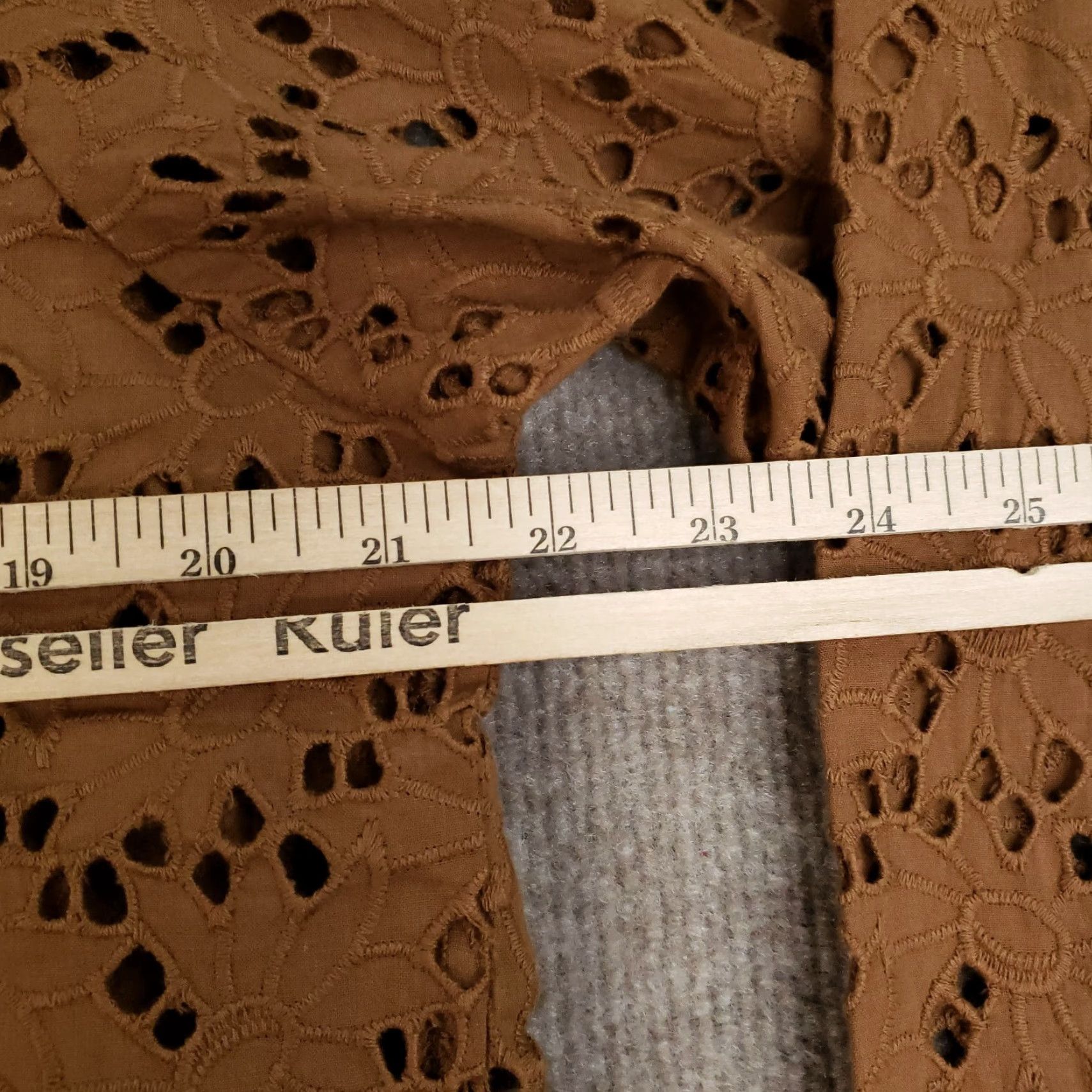 Vintage Mille Resort & Travel Button-Up Shirt Women Small Brown Long Sleeve Embroidered Size S / US 4 / IT 40 - 3 Thumbnail