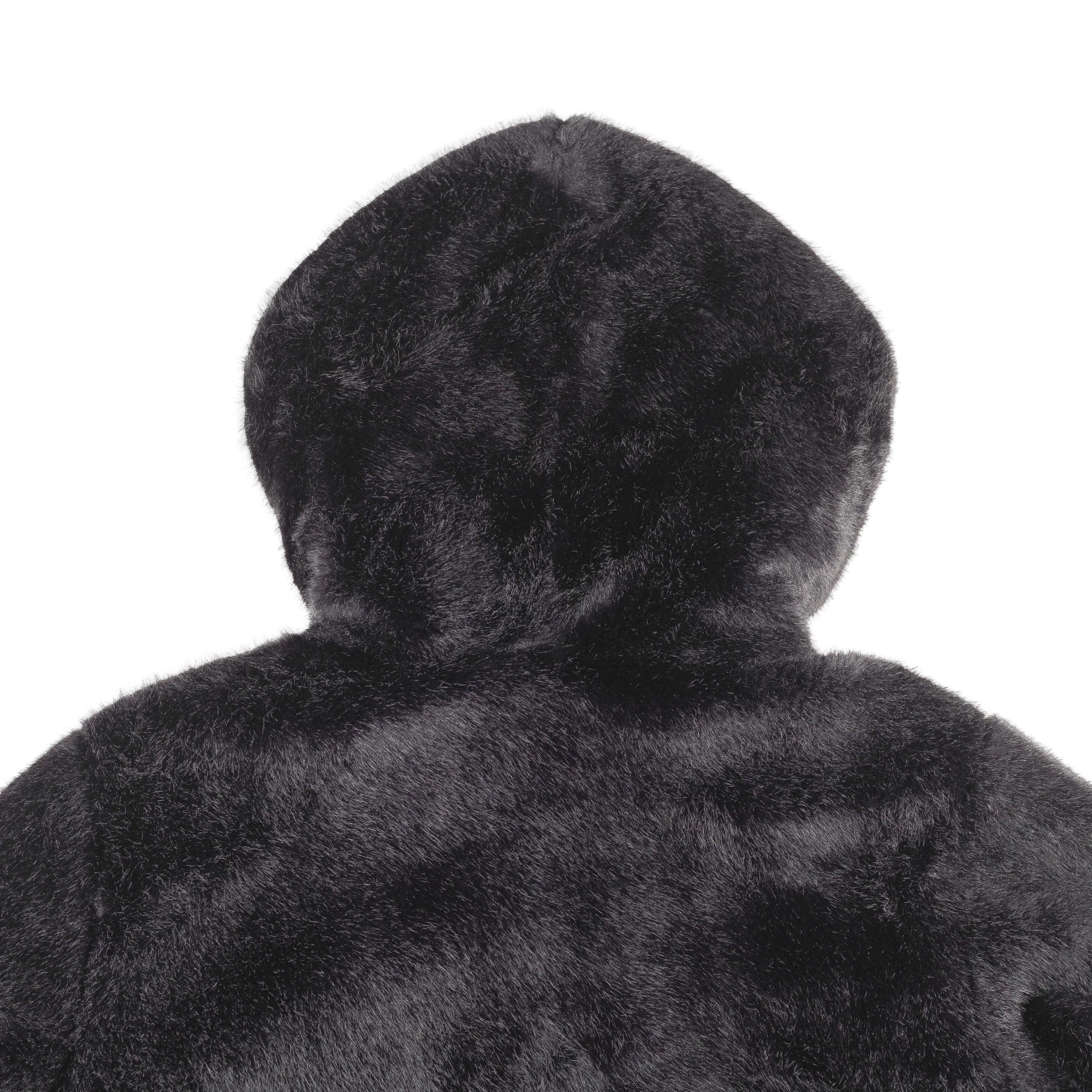 Helmut Lang Helmut Lang Oversized Black Faux Mink Bomber Jacket Size M / US 6-8 / IT 42-44 - 5 Thumbnail