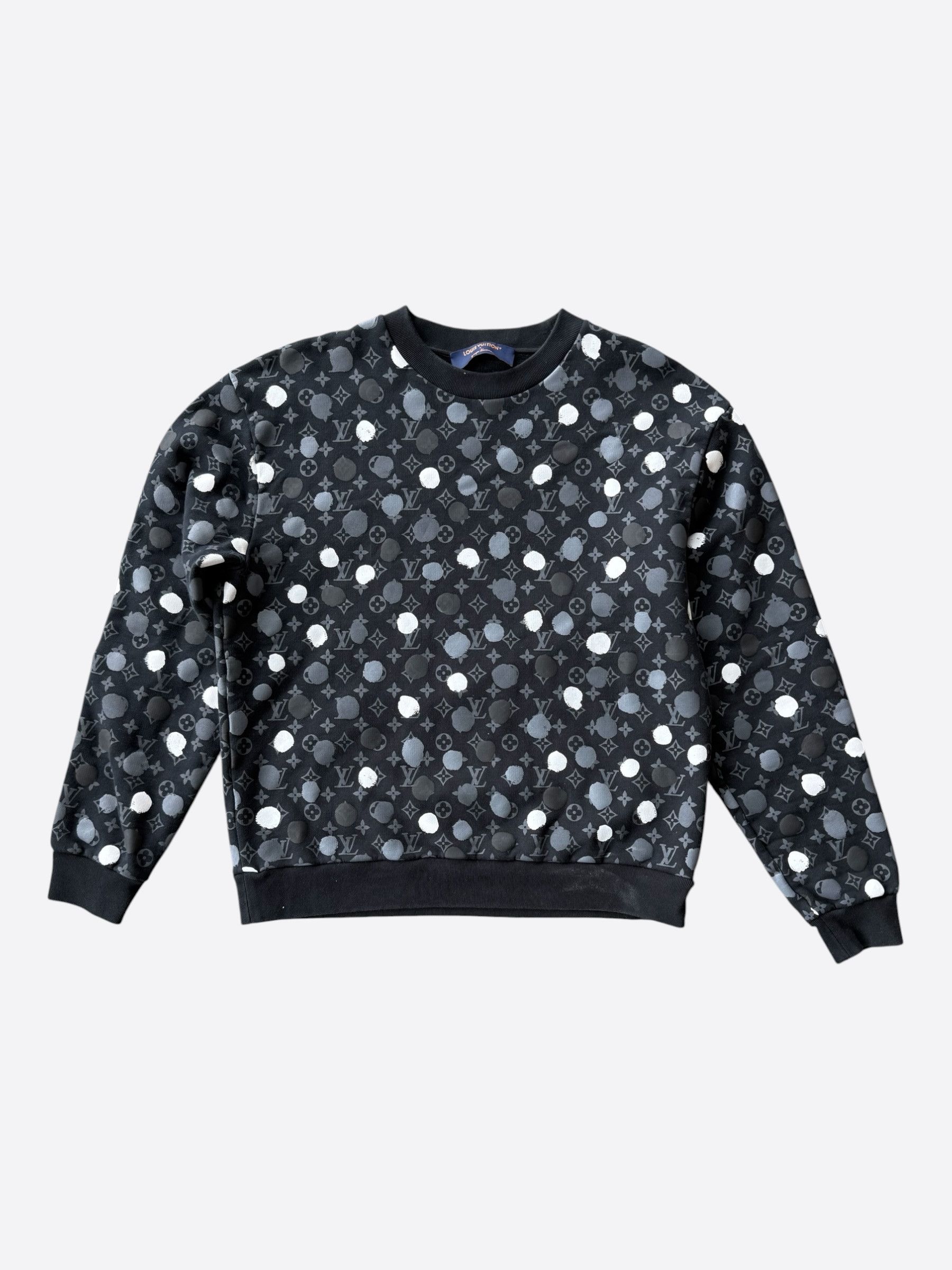 Louis Vuitton Louis Vuitton Yayoi Kusama Black Polka Dot Monogram Sweater Size US M / EU 48-50 / 2 - 1 Thumbnail