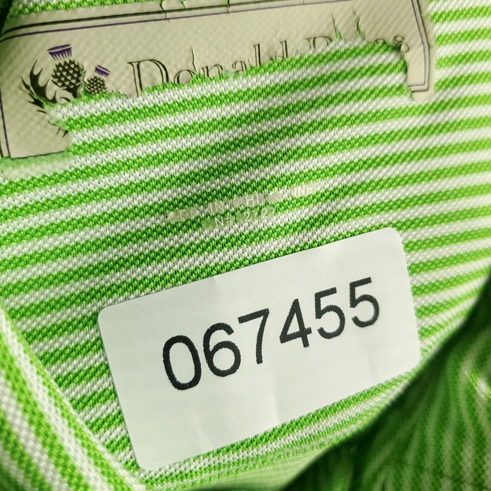 Vintage Donald Ross Polo Shirt Mens M Green Striped Golf Casual Short Sleeve Polo Shirt Mens Green Striped Casual Golf Size US M / EU 48-50 / 2 - 6 Thumbnail