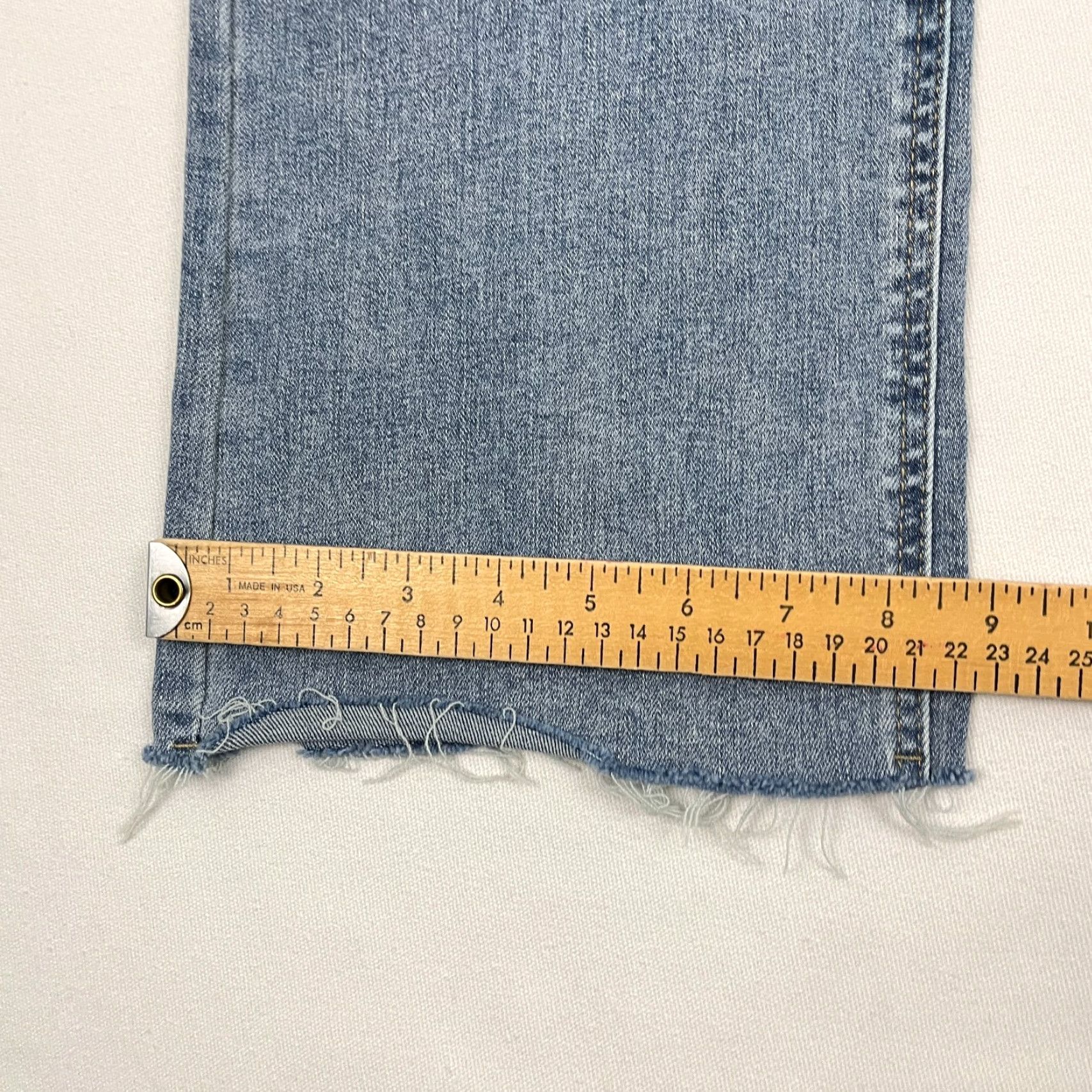 Vintage OAT New York Jeans Straight Light Wash Denim High Rise 30 W31 I28 Slim 5-Pocket Womens Jeans Blue Size 30" / US 8 / IT 44 - 7 Thumbnail